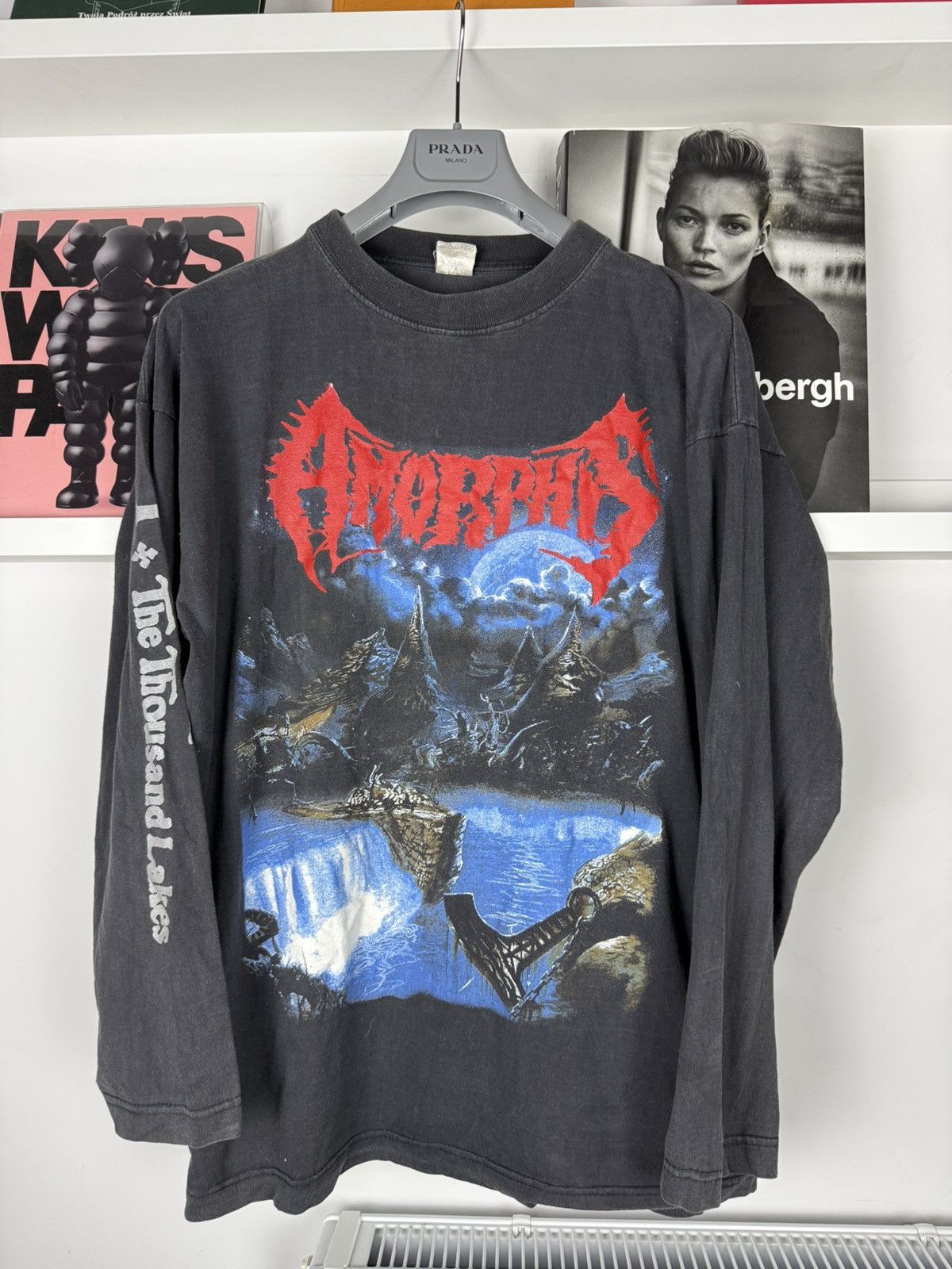 Band Tees 1994 Vintage Amorphis Heavy Metal Longsleeve band tees Size US XL / EU 56 / 4 - 1 Thumbnail