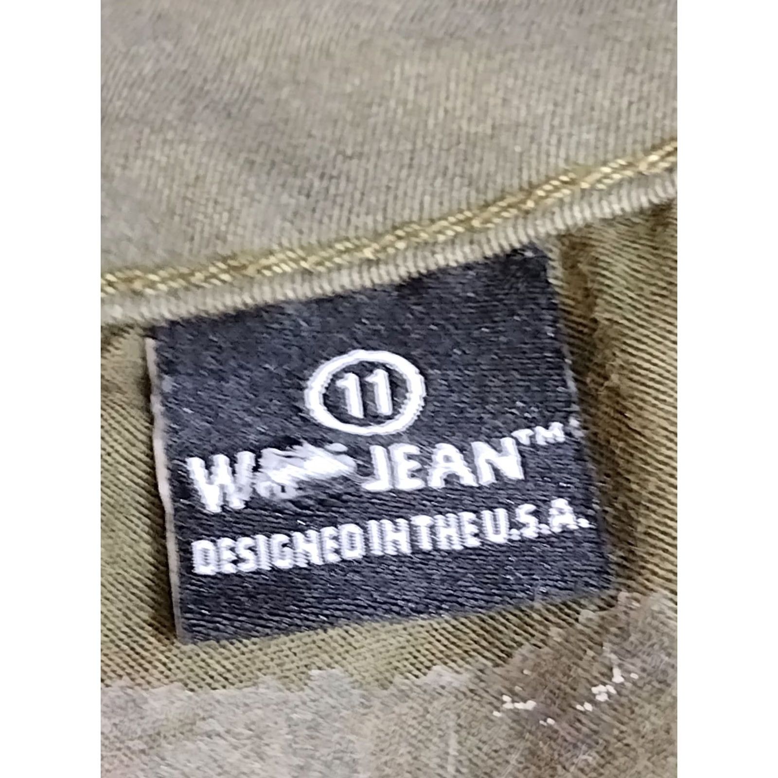 Olive Wax Jean Skinny Jeans Womens Juniors 11 Olive Green Cotton Stretch City 5-Pocket Design Skinny Slim Mens Womens Boys Girls Size 32" / US 10 / IT 46 - 5 Thumbnail