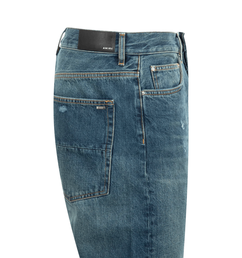 Amiri o1h1sh10525 Released Hem Jeans in Indigo/Blue Size US 30 / EU 46 - 3 Thumbnail