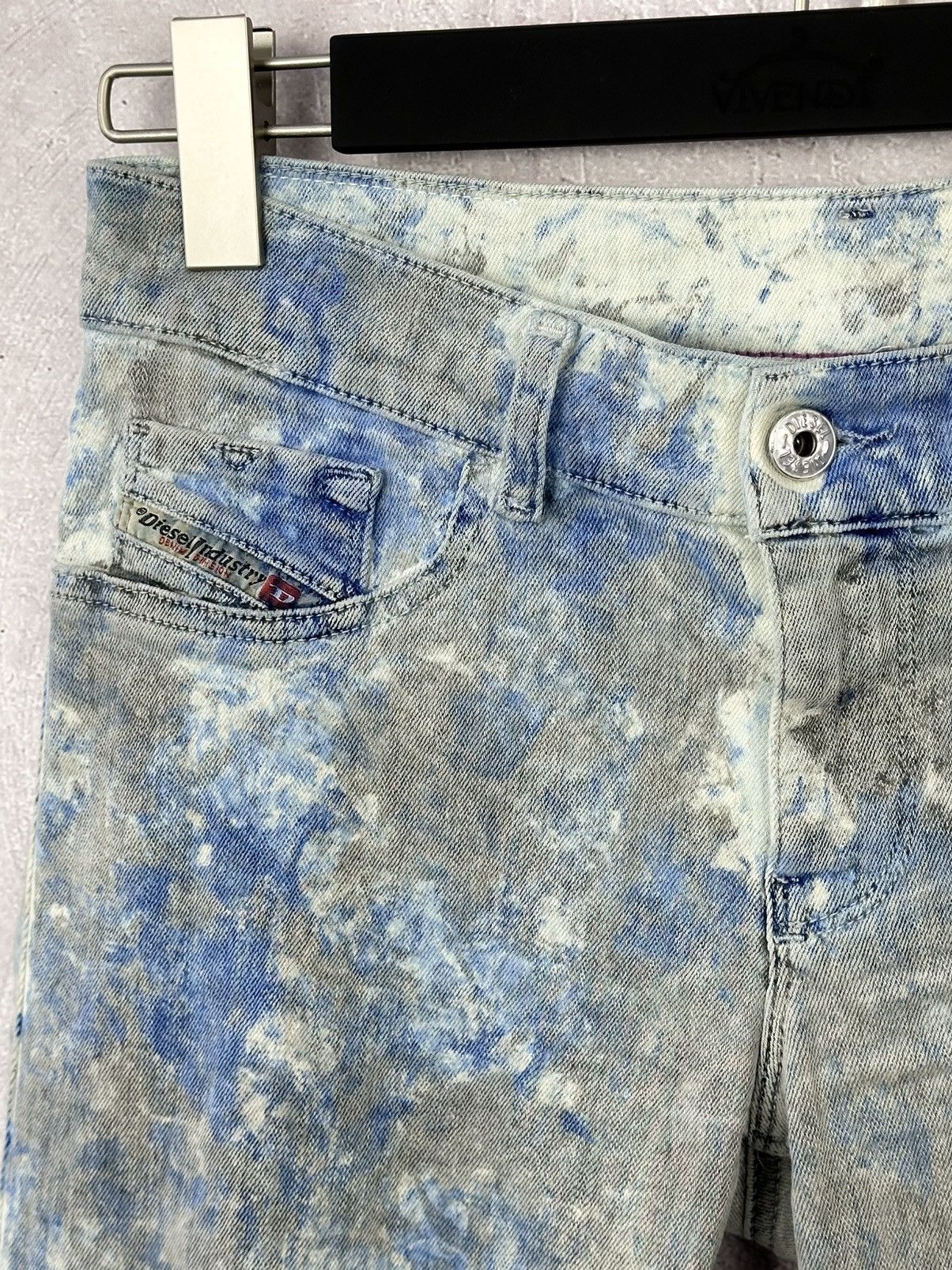 Diesel × Vintage Diesel Vintage Sample Washed Skinny Women’s Cotton Pants Size 28" / US 6 / IT 42 - 5 Thumbnail