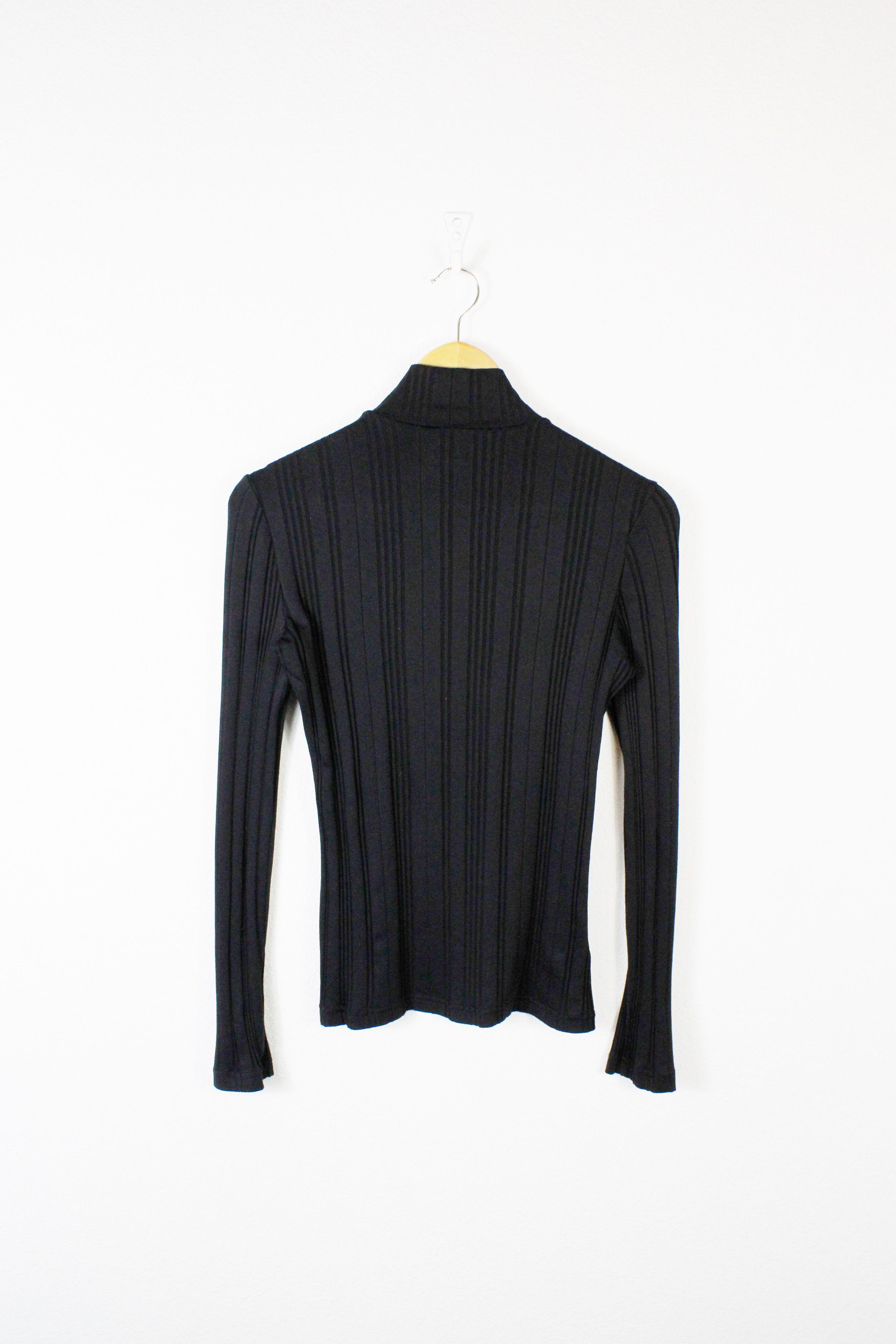 Dolce & Gabbana Womens Dolce & Gabbana Black Ribbed High Mock Neck Sweater Size M / US 6-8 / IT 42-44 - 5 Thumbnail