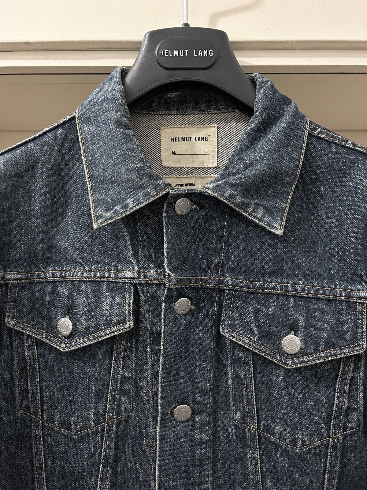 Helmut Lang 1999 raw denim type 3 trucker jacket Size US S / EU 44-46 / 1 - 6 Thumbnail