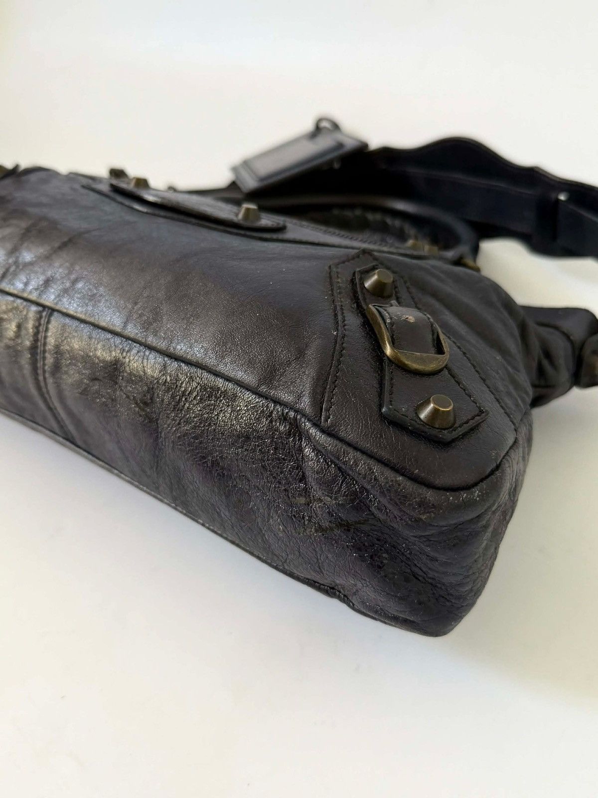 Balenciaga 2000’s Balenciaga Navy Blue Classic First Bag Size ONE SIZE - 7 Thumbnail