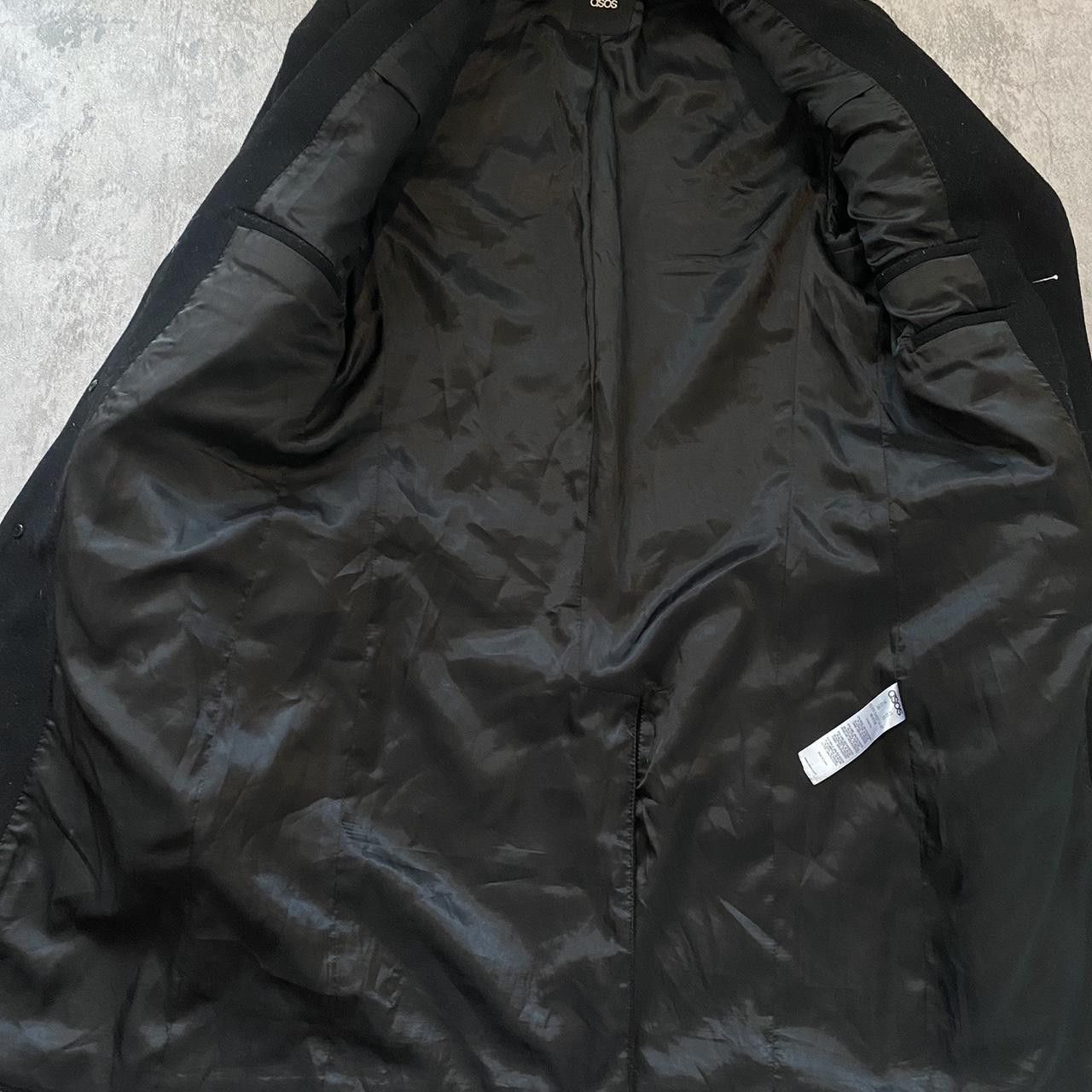 Asos Black ASOS wool blend coat #wintercoat Size US S / EU 44-46 / 1 - 6 Thumbnail