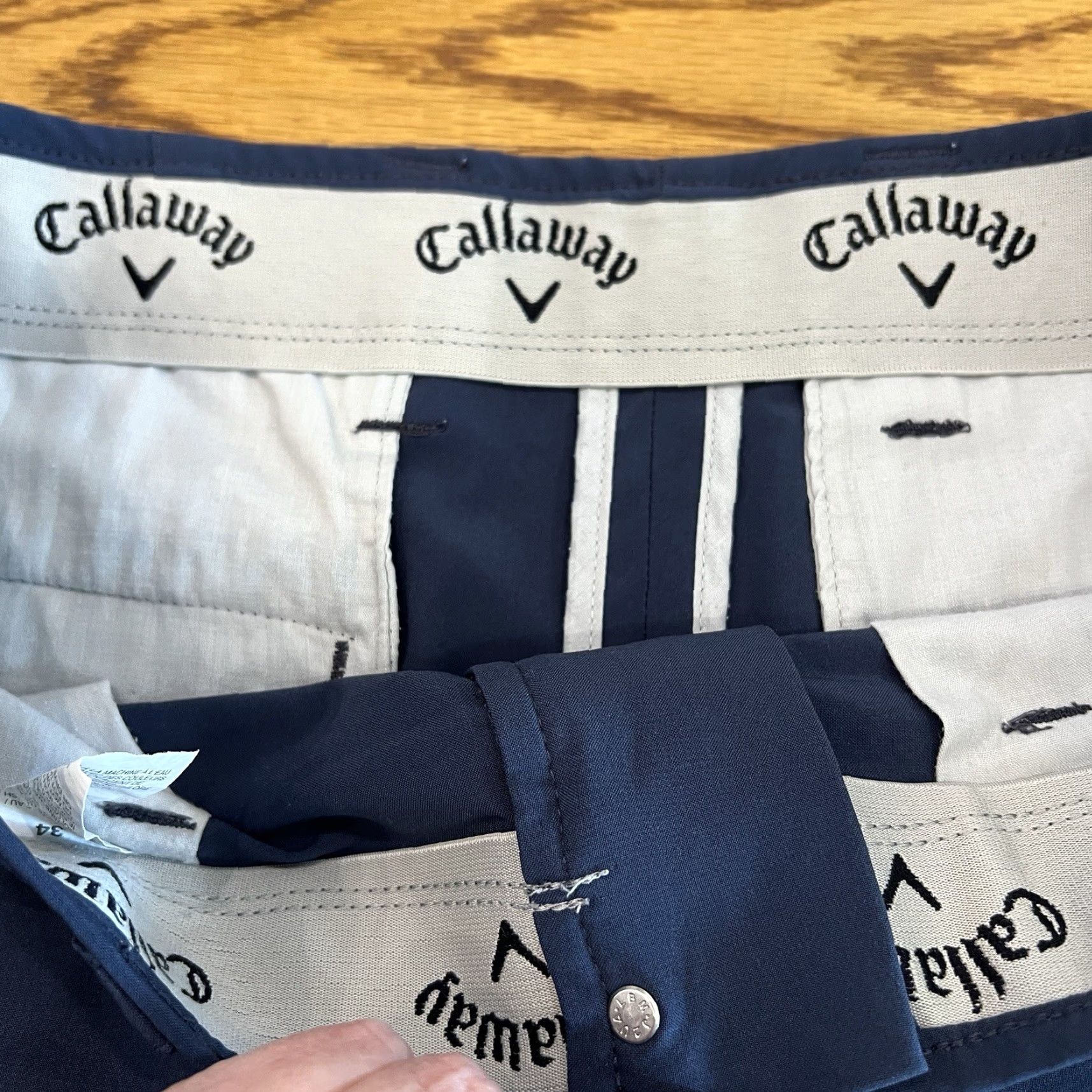 Callaway Callaway Golf Shorts Mens 34 Blue Preppy Quick Dry Active Stretch Chino Workwear Size US 34 / EU 50 - 3 Thumbnail