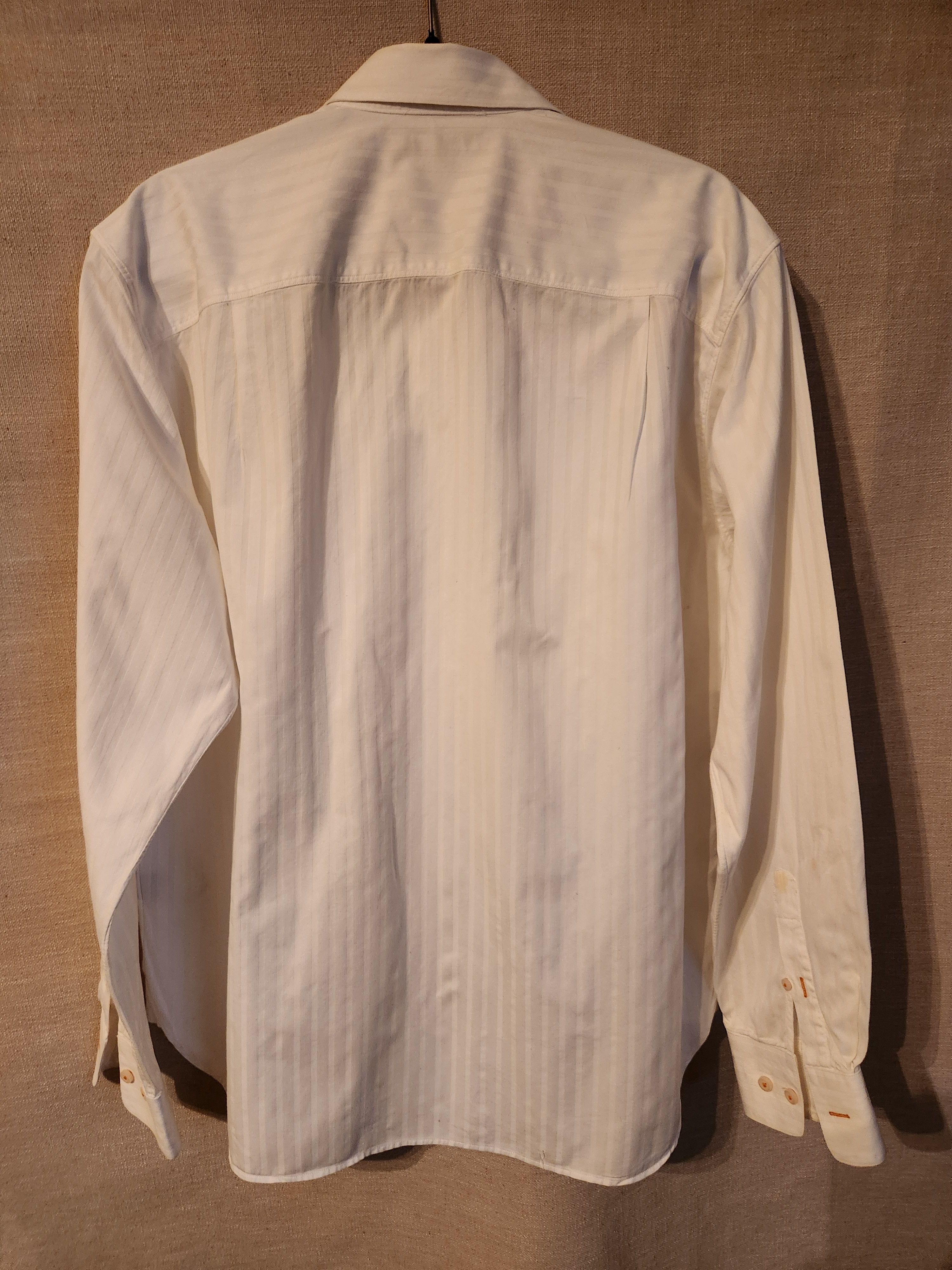 Tommy Bahama Island Soft White Striped 100% Cotton Button Front Shirt Size US L / EU 52-54 / 3 - 2 Thumbnail