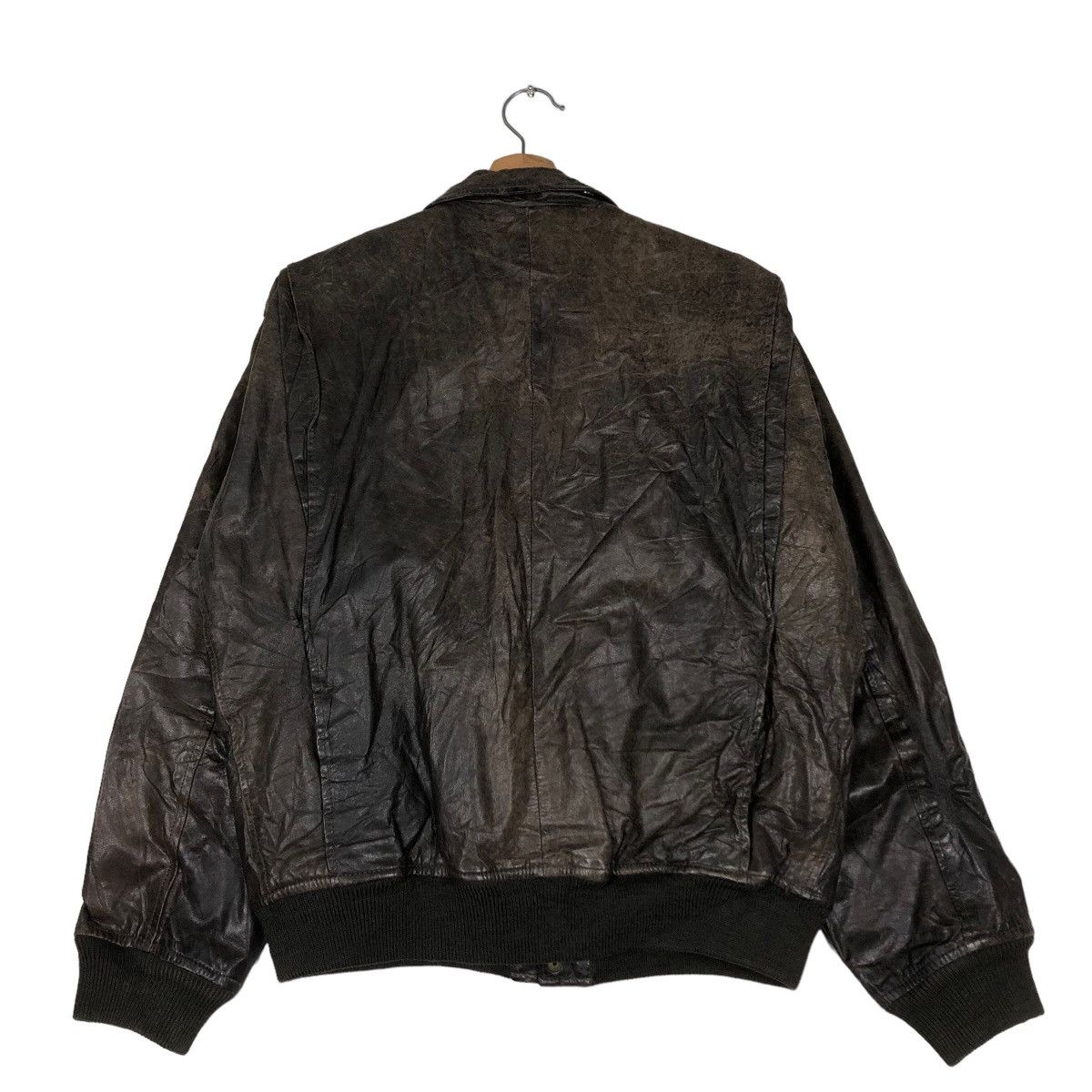 Japanese Brand 🔥Vintage Fly Leather Jacket JC Havard Japan Issey Miyake Size US L / EU 52-54 / 3 - 8 Thumbnail
