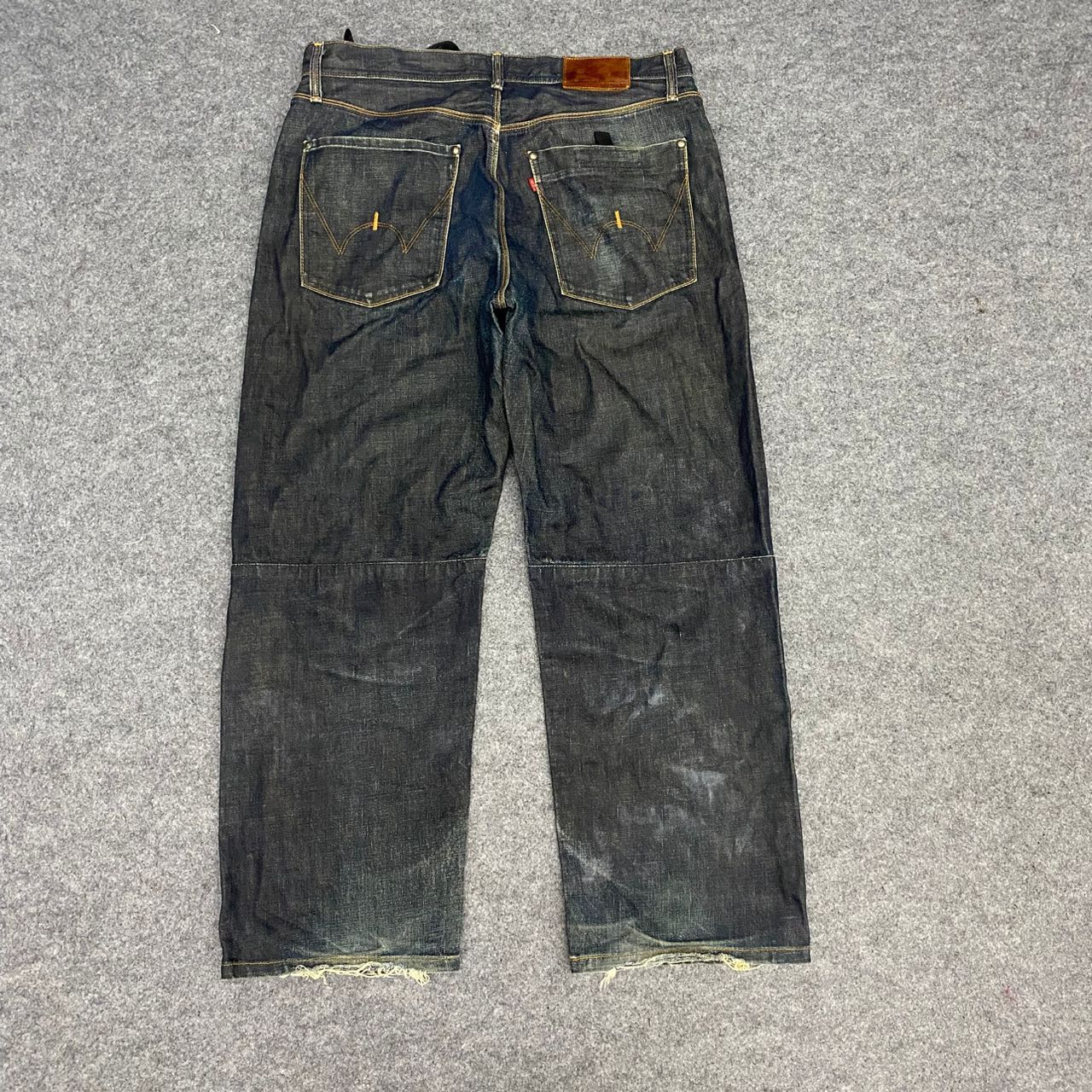 Edwin Vintage Edwin Baggy Distressed Denim Size US 35 - 2 Thumbnail