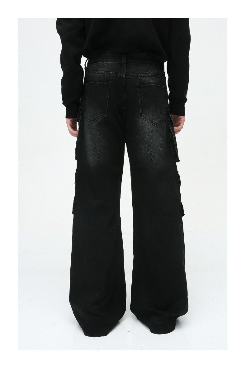 Japanese Brand Street style retro multi-pocket cargo wide-leg jeans Size US 32 / EU 48 - 5 Thumbnail