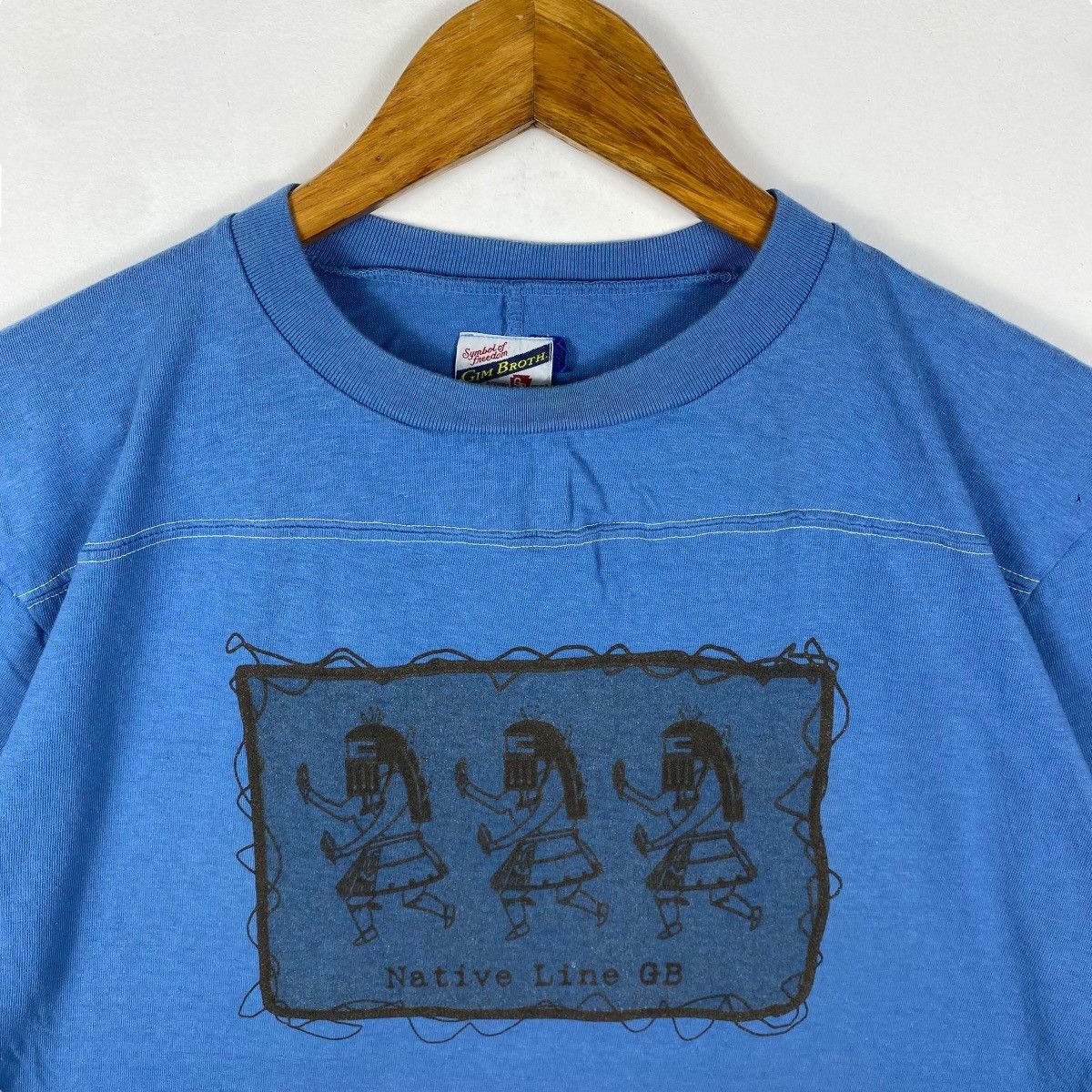 Japanese Brand NATIVE LINE GB Symbol Of Freedom Tee Shirt Large Size Size US L / EU 52-54 / 3 - 2 Thumbnail