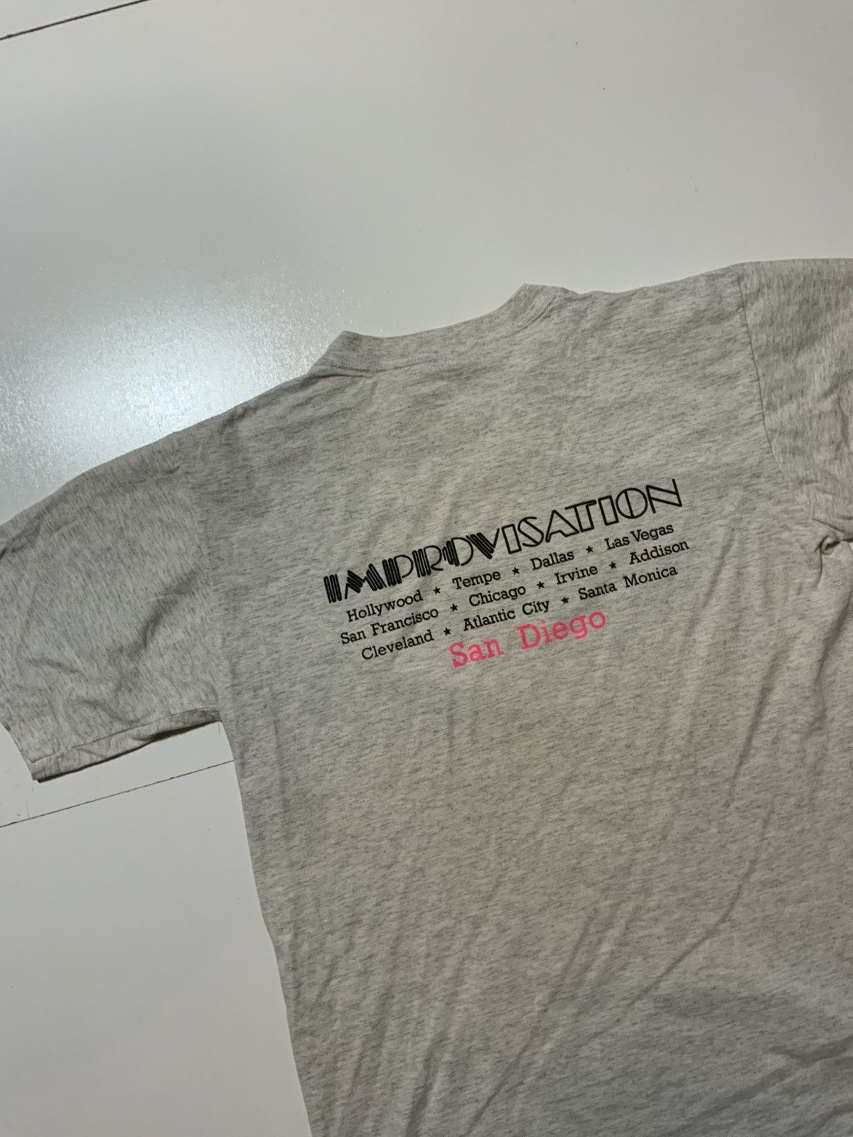 Vintage Vintage San Diego Improv Comedy Tour Single Stitch T-Shirt Size US L / EU 52-54 / 3 - 4 Thumbnail