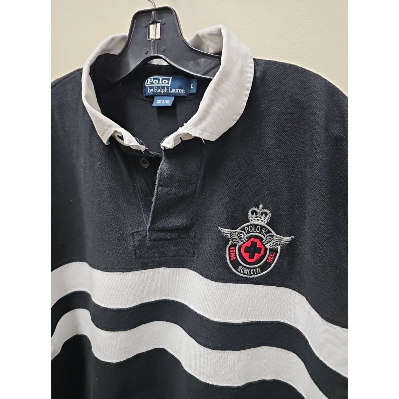 Polo Ralph Lauren Polo Ralph Lauren Polo Shirt Large Men's Athletic Golf Logo Eagle Purple Multicolor Short Sleeve Button Collar Polo Ralph Lauren Shirt L Men Size US L / EU 52-54 / 3 - 2 Thumbnail