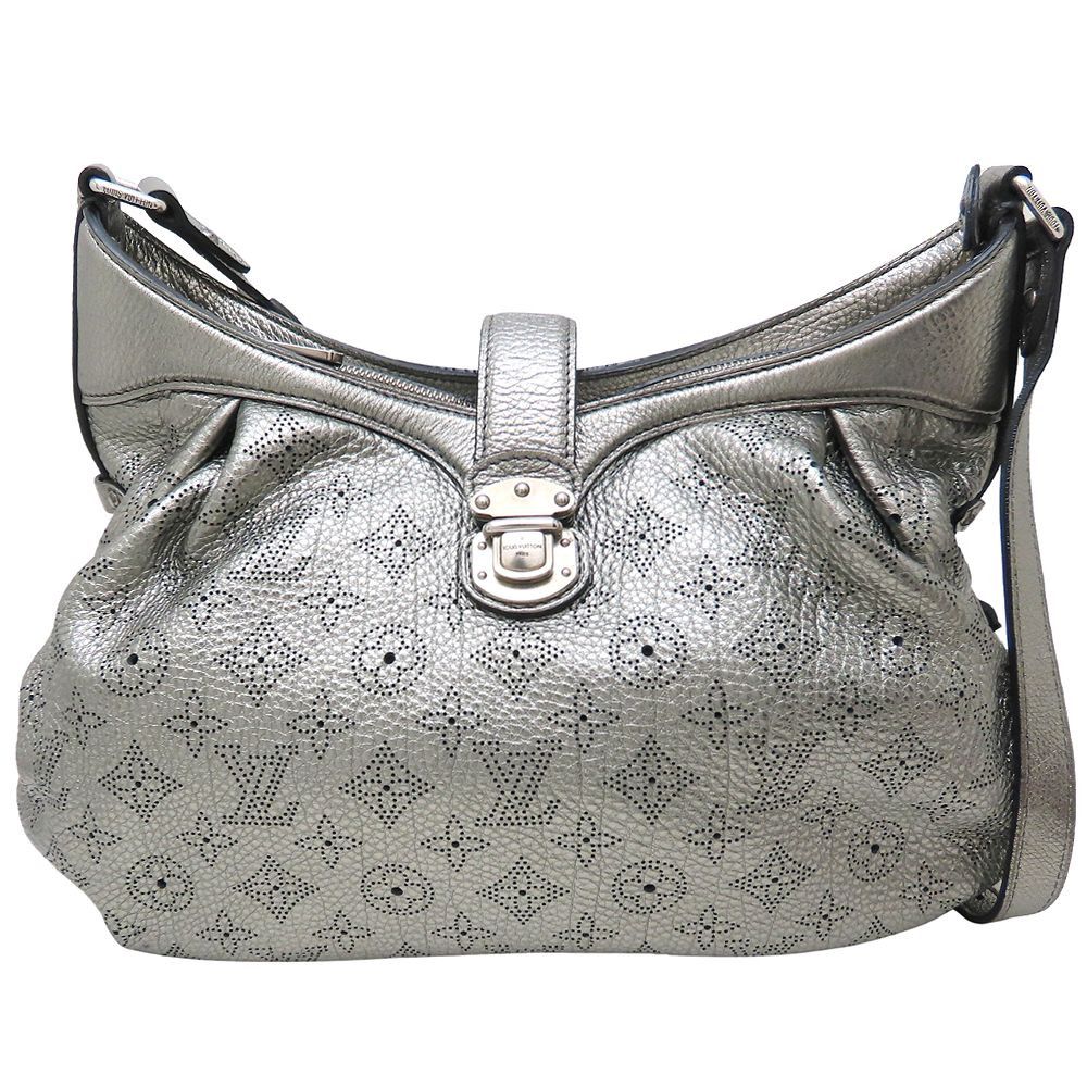 Louis Vuitton Louis Vuitton Mahina Leather Mahina Xs Shoulder Bag M95718 Leather Shoulder Bag M95718 in Silver, Women's
