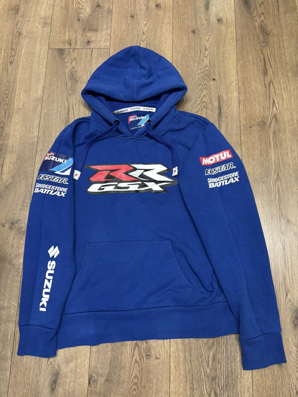 Formula 1 Team Suzuki Mens GSX Moto Racing Blue Hoodie Size M Size US M / EU 48-50 / 2 - 1 Thumbnail