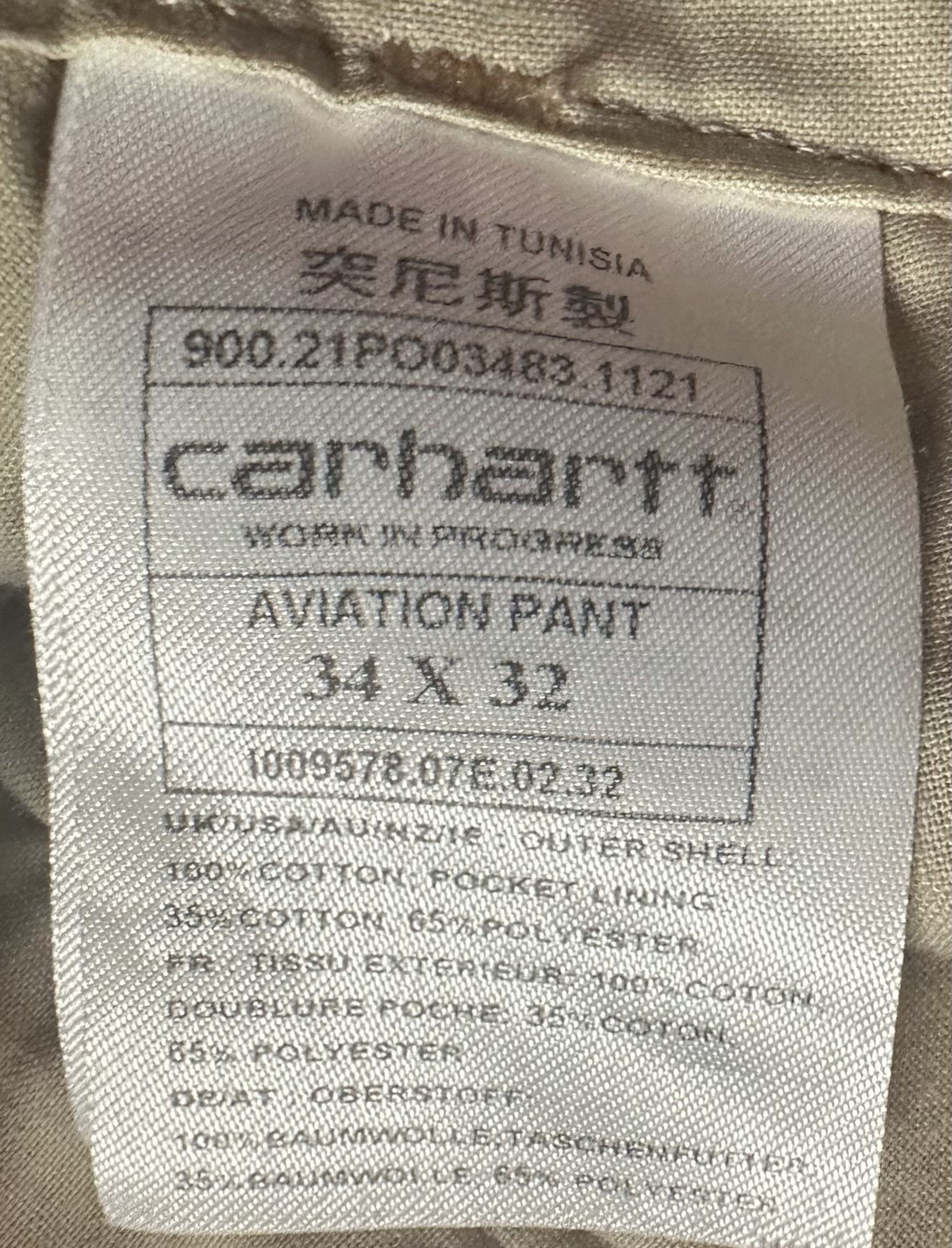 Carhartt Wip Carharrt WIP beige cargo pants Size US 34 / EU 50 - 4 Thumbnail