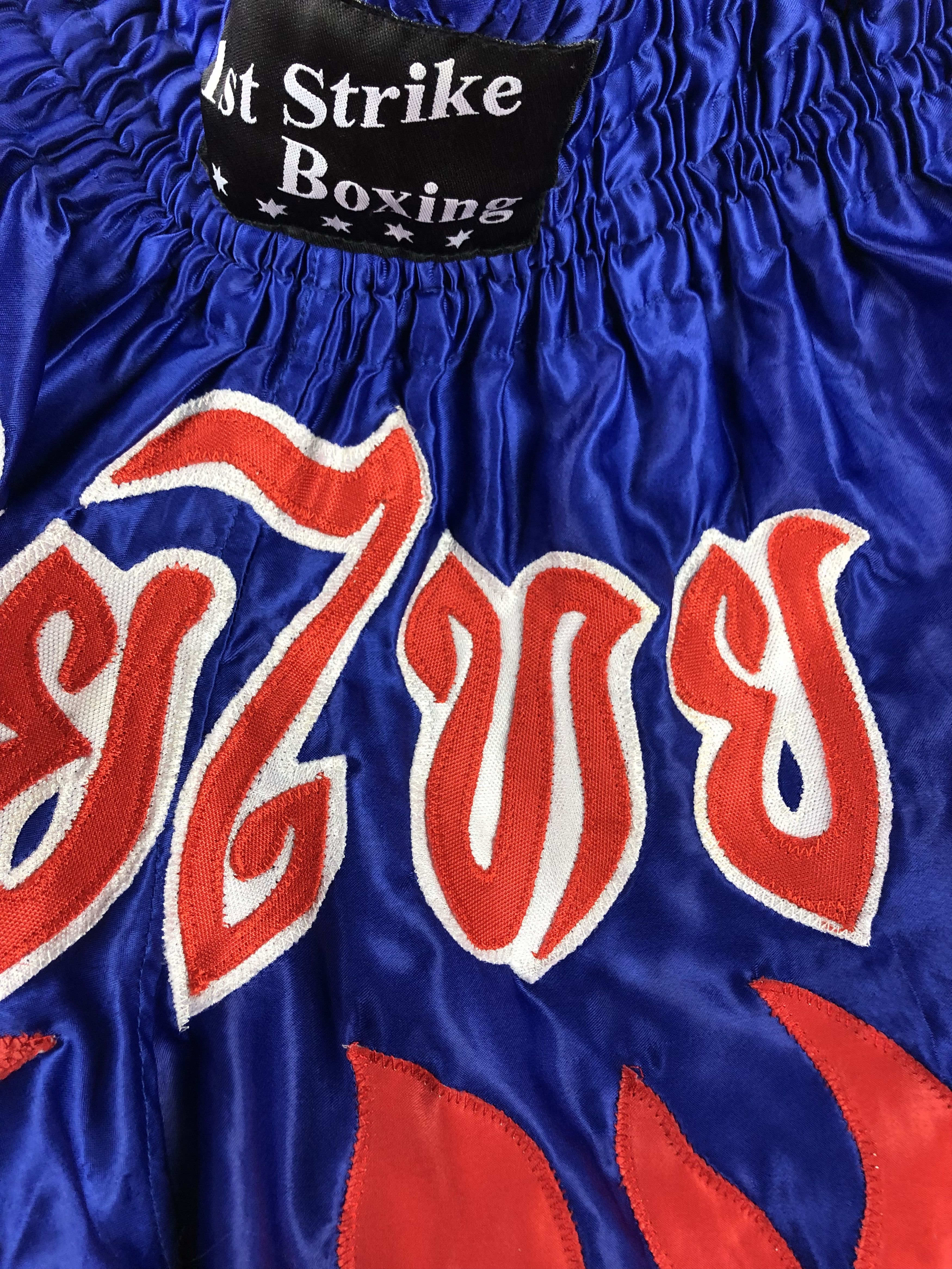 Vintage MMA Boxing Trunks Training Pants Grappling Shorts Muay Thai Size US 34 / EU 50 - 6 Thumbnail