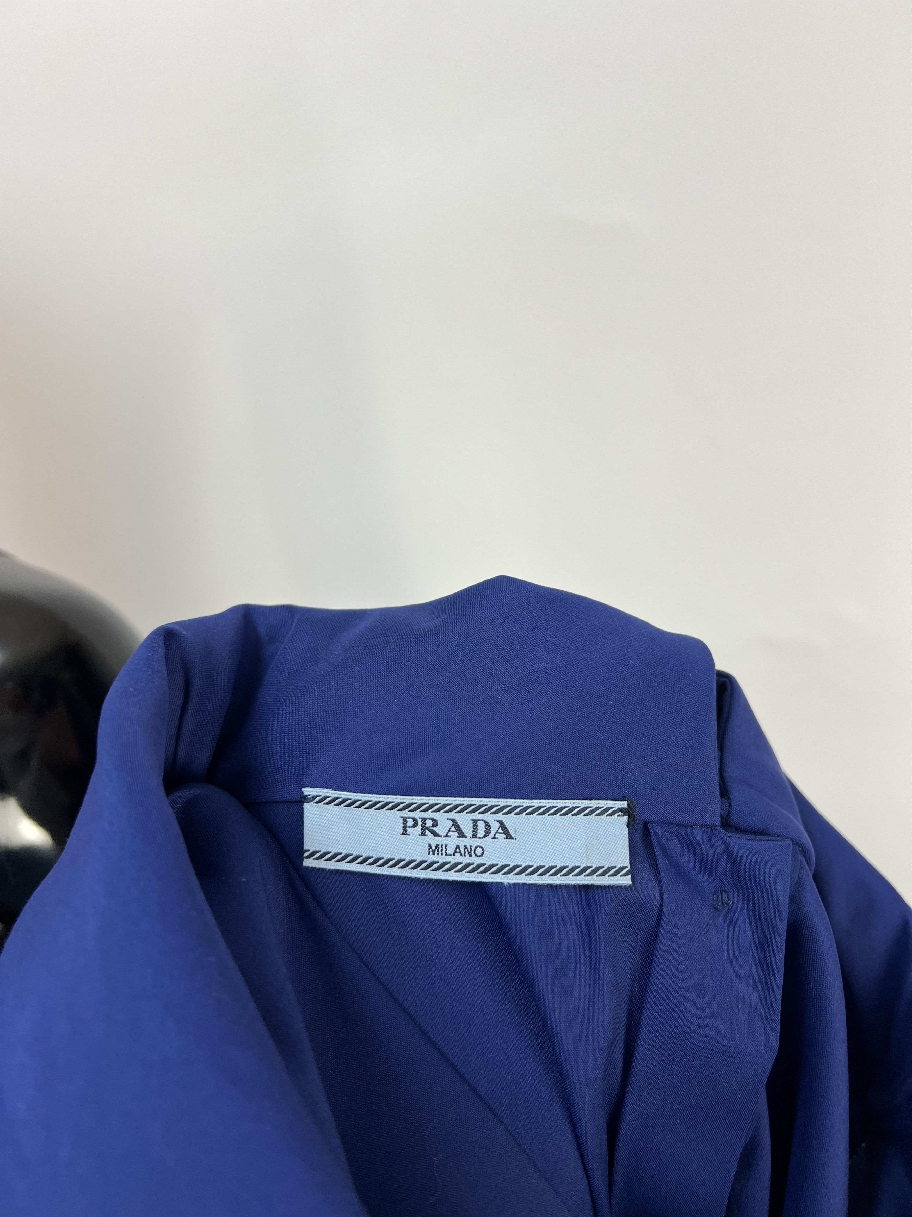 Prada PRADA Blue Cotton Blouse Size IT 46 Size L / US 10 / IT 46 - 17 Thumbnail
