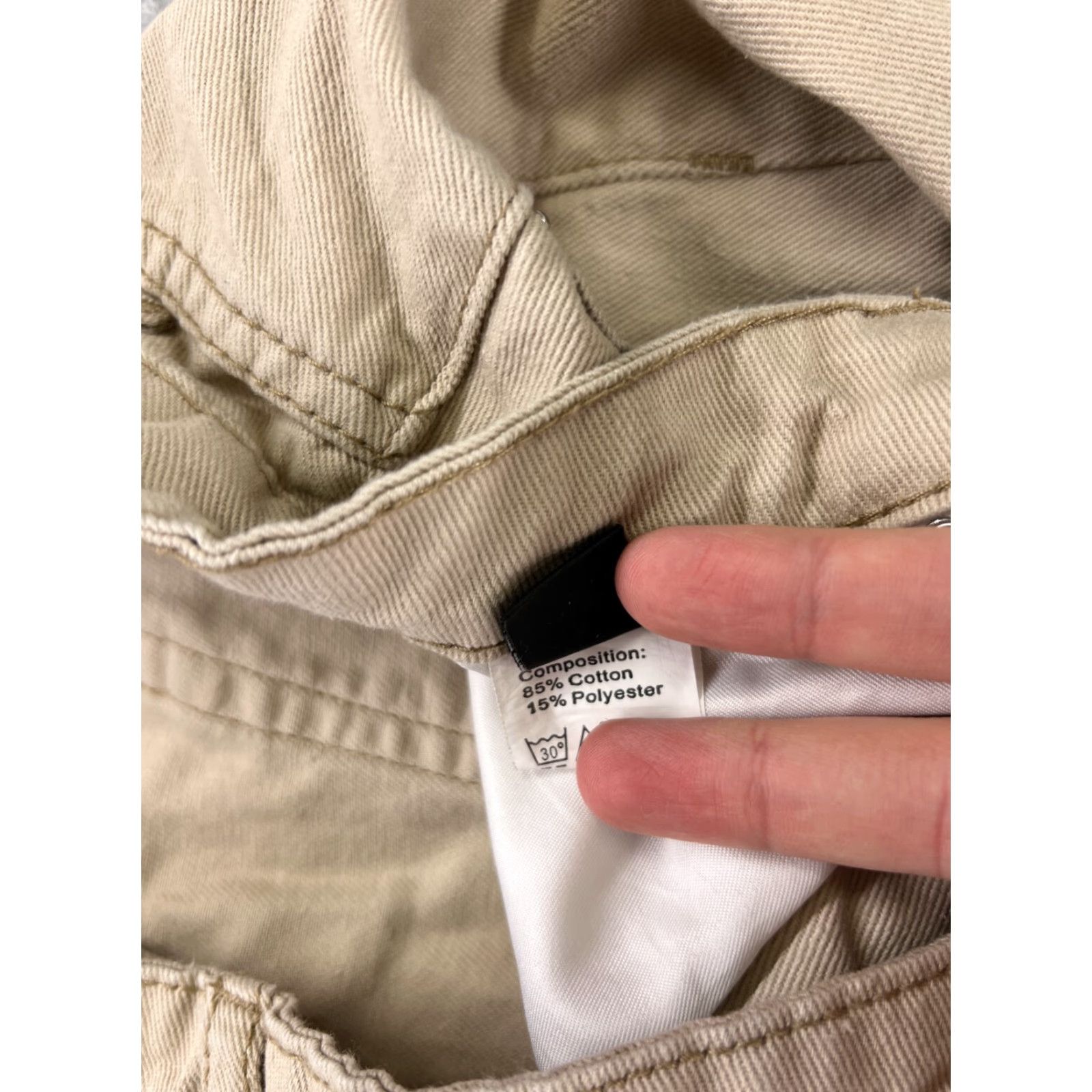 Shein SheIn Jeans Women 28 Beige Denim Wide-Leg Cotton Blend 28x30 Distressed 5-Pocket Design Button Zipper Size 28" / US 6 / IT 42 - 7 Thumbnail