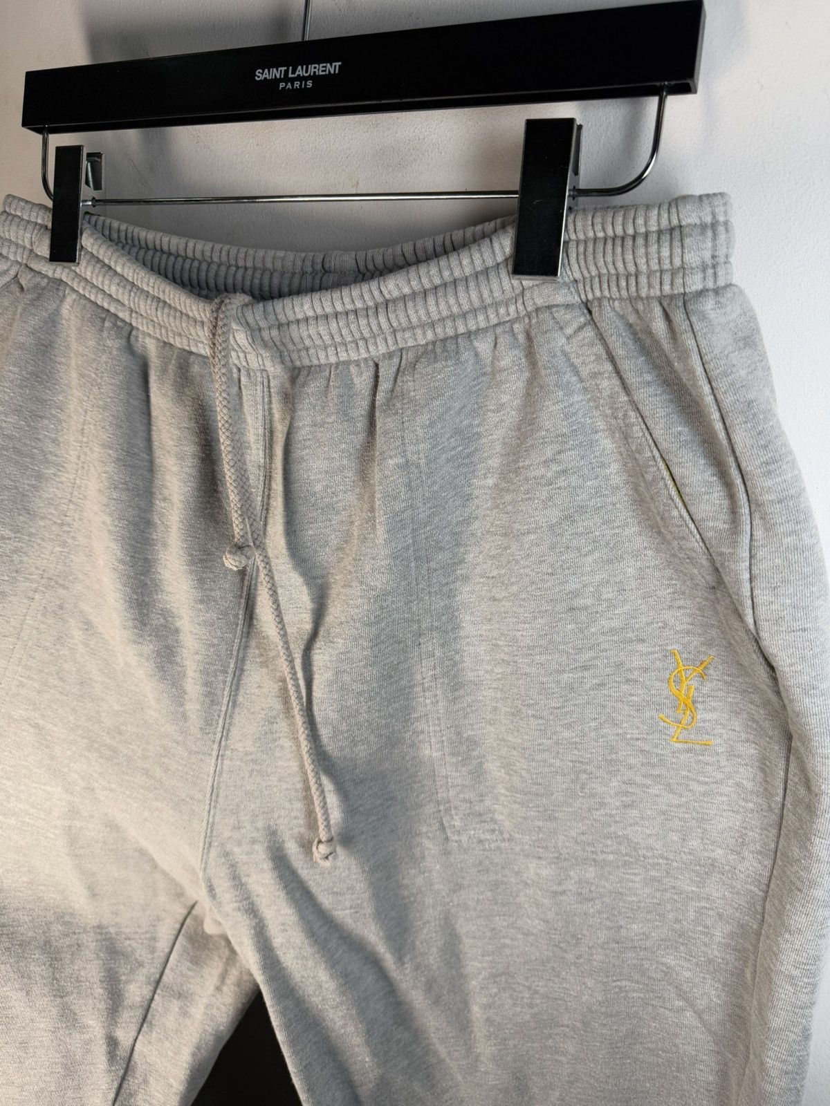 Yves Saint Laurent L size YSL Joggers Cotton YSL Sweatpants Grey YSL Pants Size US 36 / EU 52 - 12 Thumbnail
