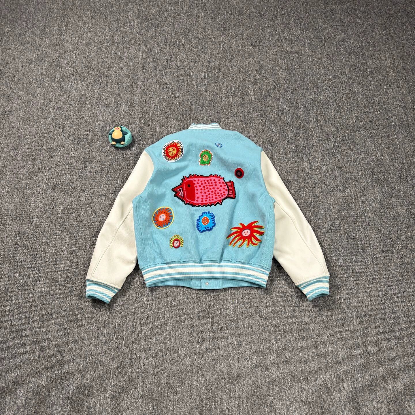 Louis Vuitton Louis Vuitton collaboration blue baseball jacket Size US M / EU 48-50 / 2 - 2 Thumbnail