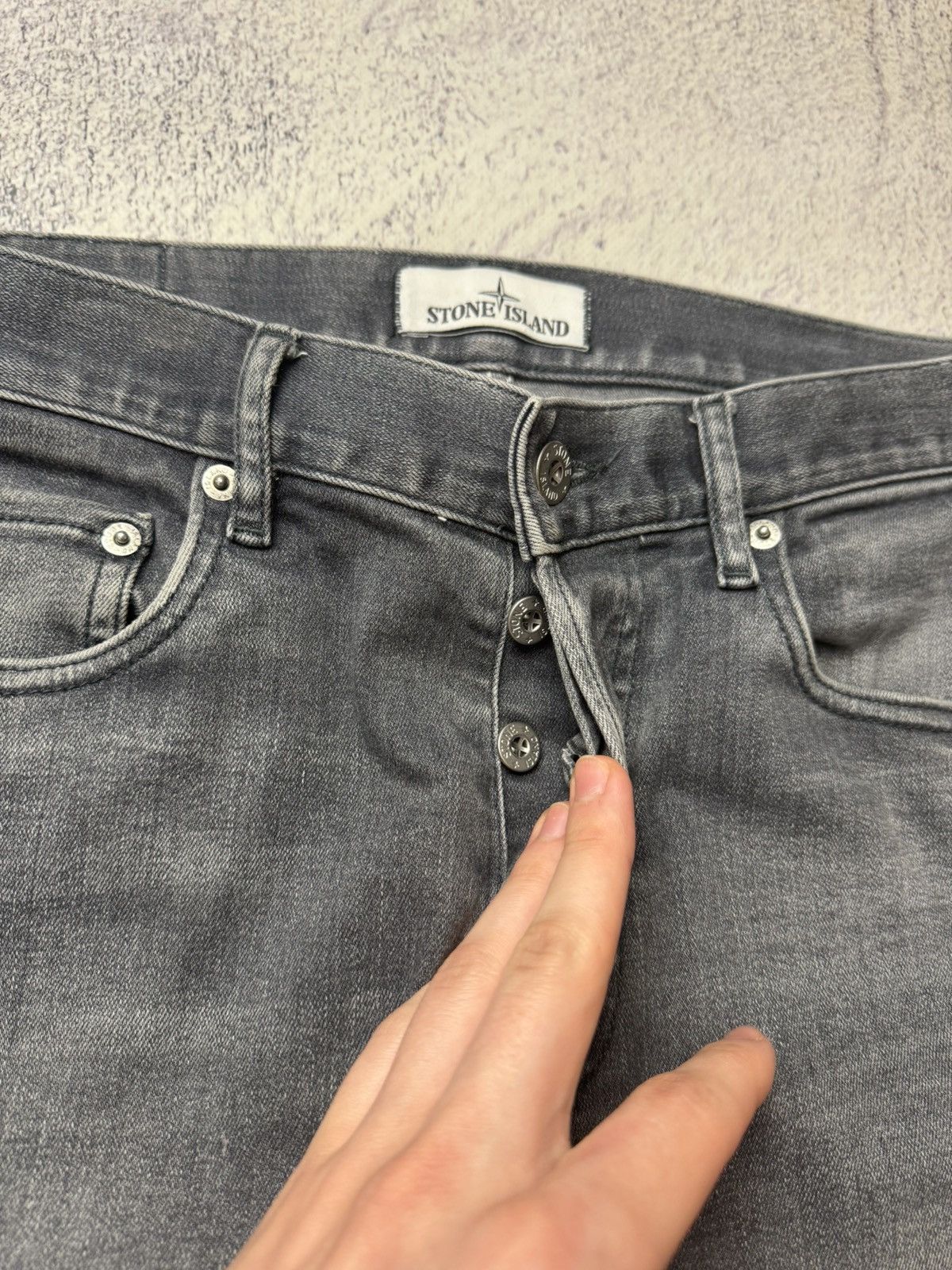 Stone Island Stone Island Grey Jeans Size US 31 - 16 Thumbnail