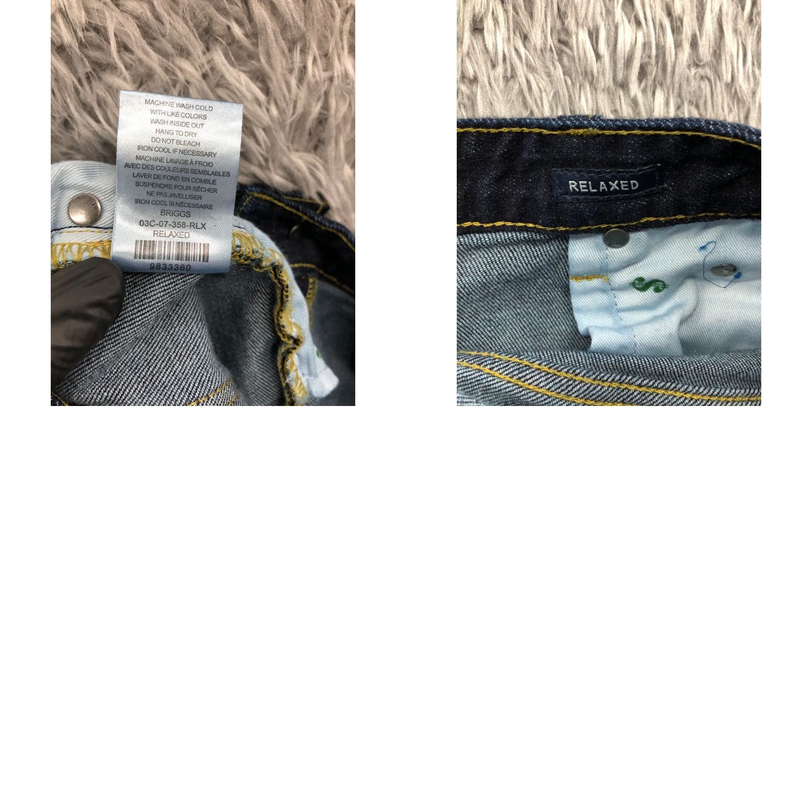 Vintage Five Four Jeans Relaxed Straight Size 36 Mens Mid Blue Wash Denim 5-Pocket Inseam 32 Size US 36 / EU 52 - 9 Thumbnail