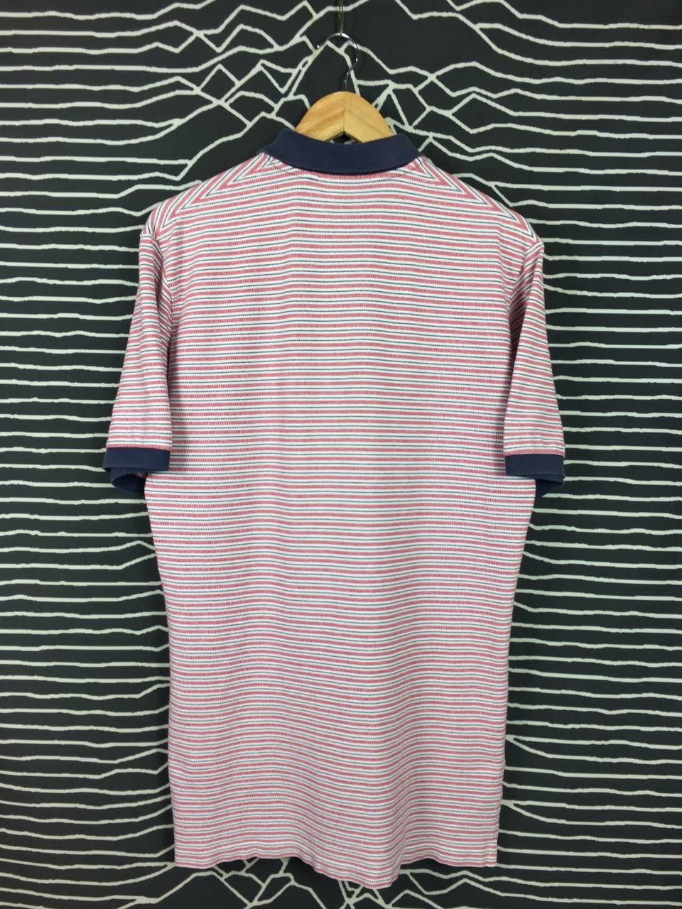 Polo Ralph Lauren × Vintage Vtg Polo Ralph Lauren Small Pony Striped Polo Tee Size US L / EU 52-54 / 3 - 8 Thumbnail