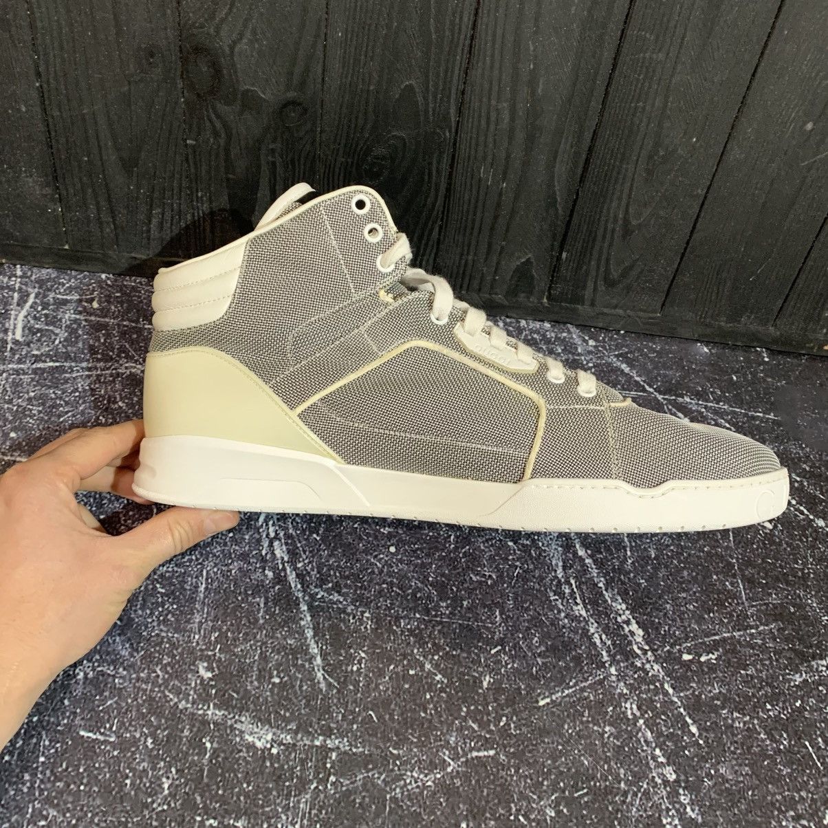 Gucci Gucci GG Baling Fabric High Top Grey Sneakers Size 13.5 47.5 Size US 13 / EU 46 - 9 Thumbnail