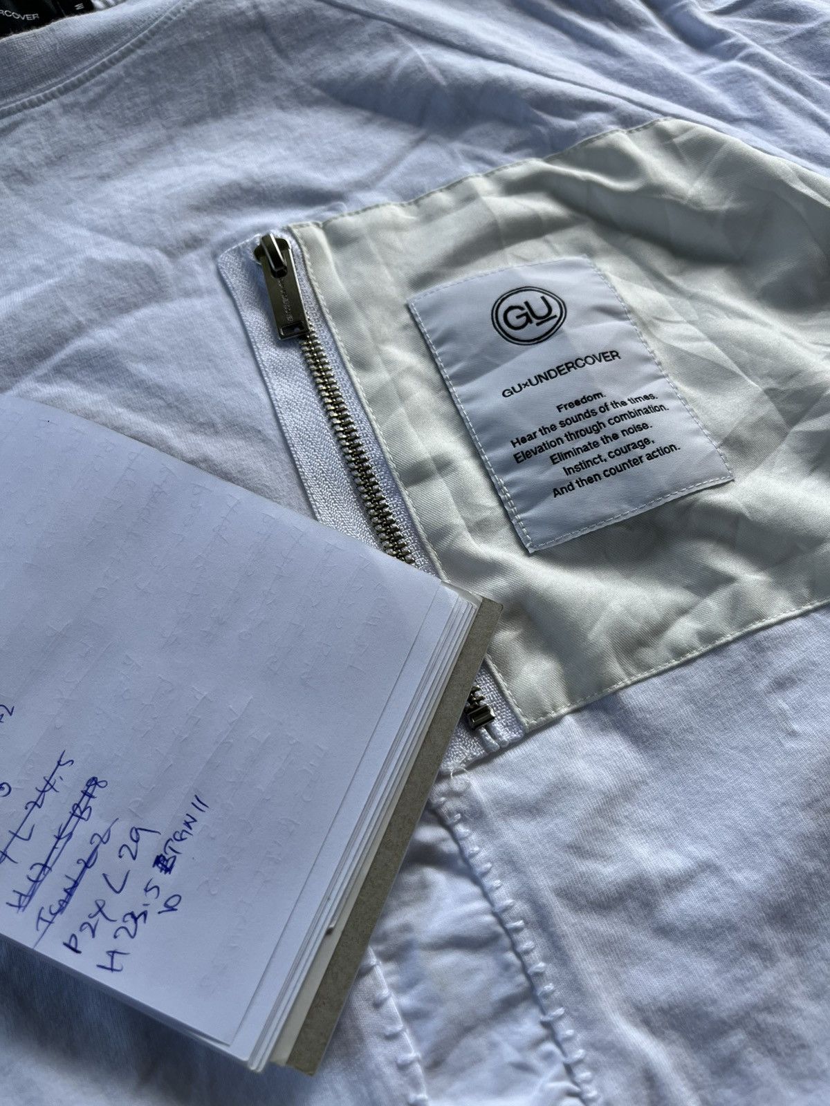 GU × Japanese Brand × Undercover GU X UNDERCOVER SASHIKO CUSTOME SINGLE POCKET TEE Size US M / EU 48-50 / 2 - 10 Thumbnail
