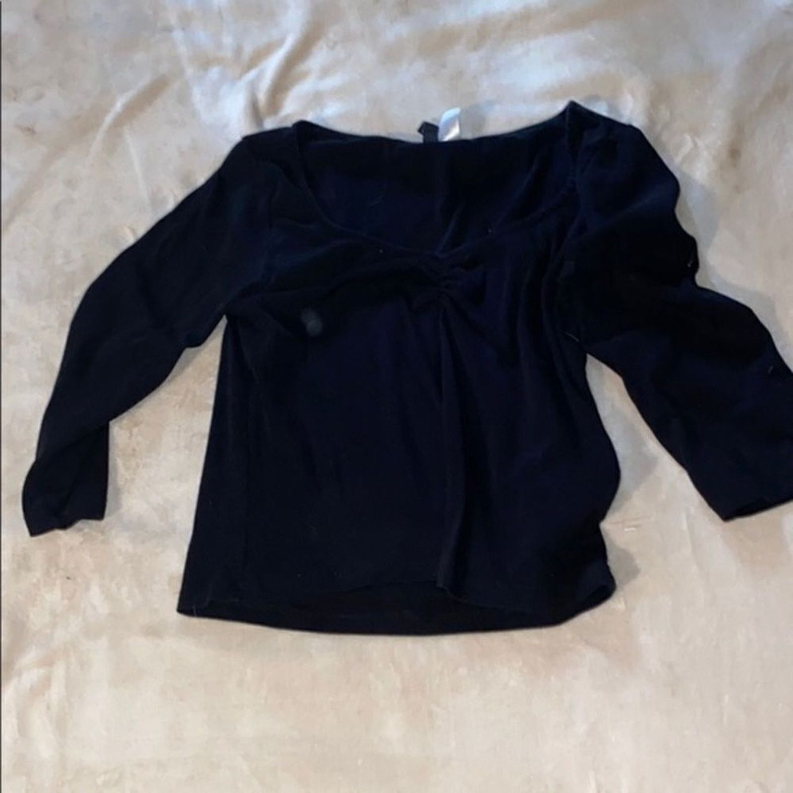 Divided Divided by H&M Black Sweetheart Crop Top | Sz M Size M / US 6-8 / IT 42-44 - 2 Thumbnail