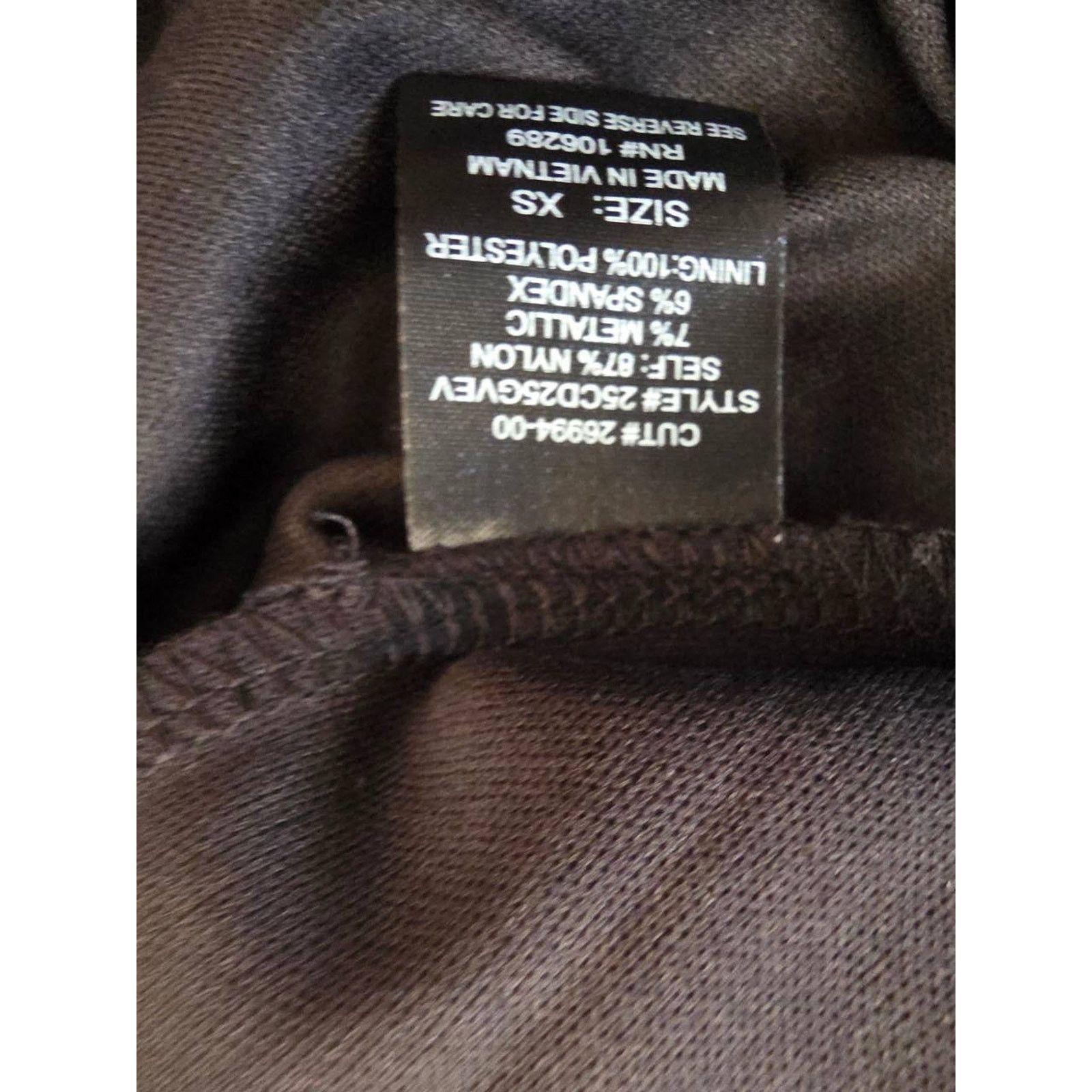 & Other Stories TRIXXI Black Silver Open Y2K mini Back Dress XS A001731 Size XS / US 0-2 / IT 36-38 - 6 Thumbnail