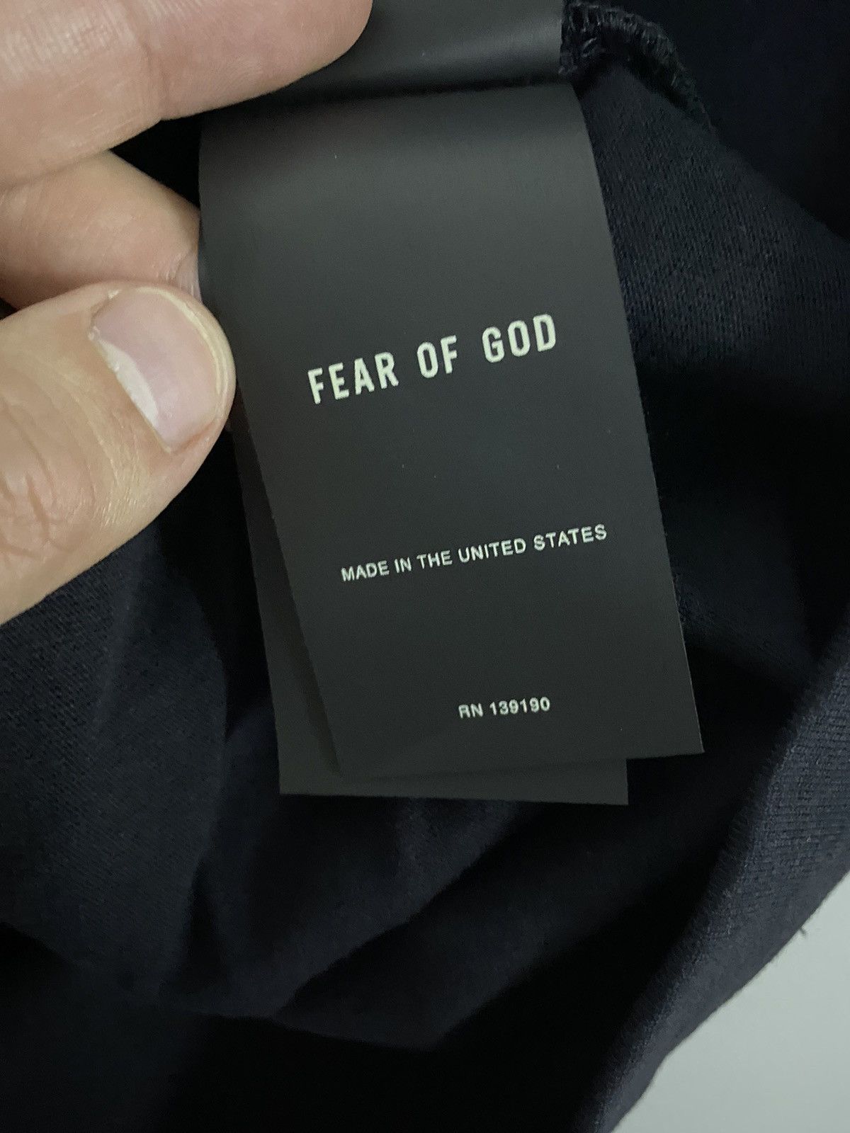 Fear of God Fear of God Eternal Collection Logo-Flocked Tee T-Shirt Size US M / EU 48-50 / 2 - 8 Thumbnail