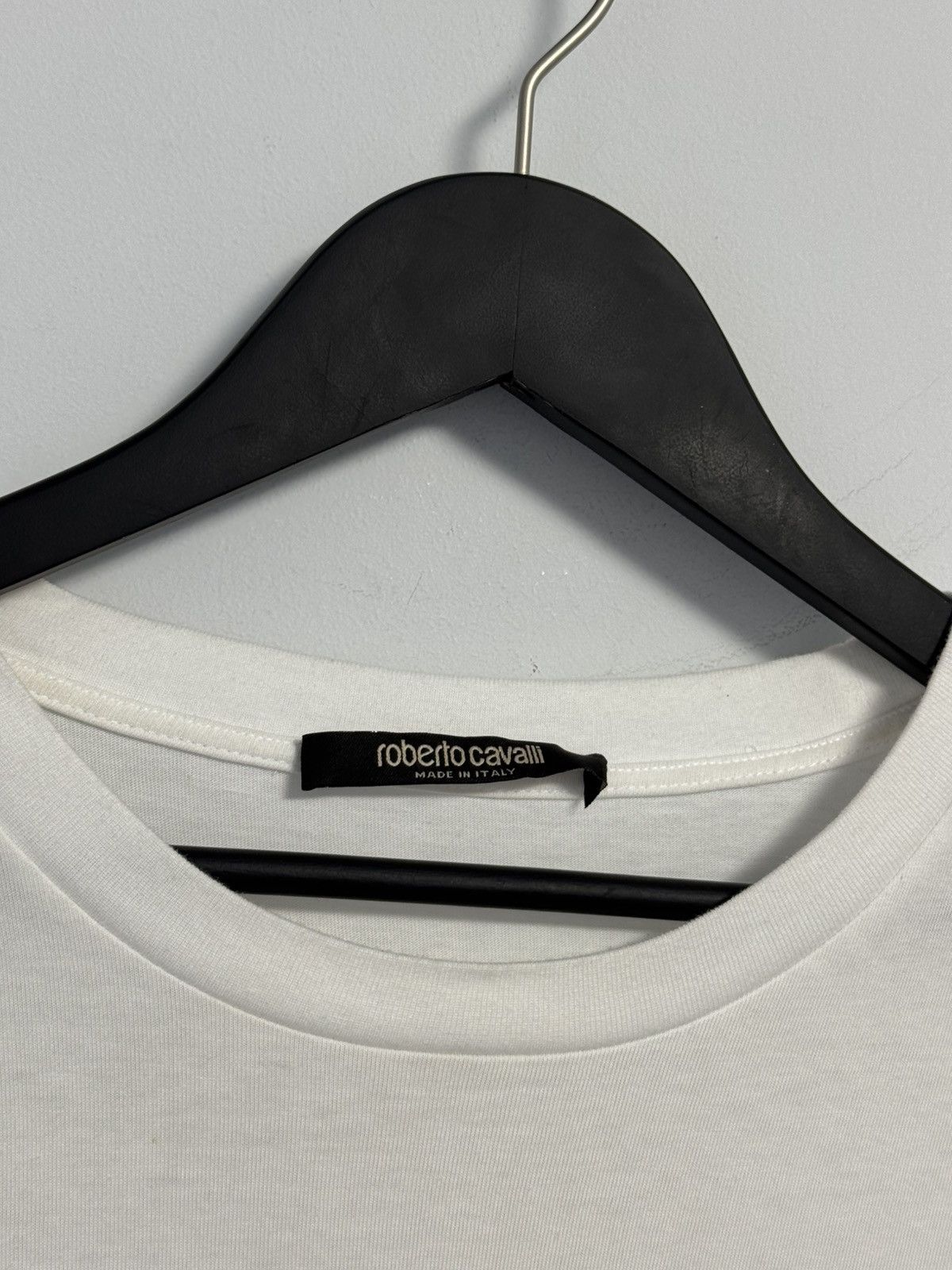 Roberto Cavalli Roberto Cavalli Graphic T-Shirt Mens White RC Snake Size US S / EU 44-46 / 1 - 6 Thumbnail