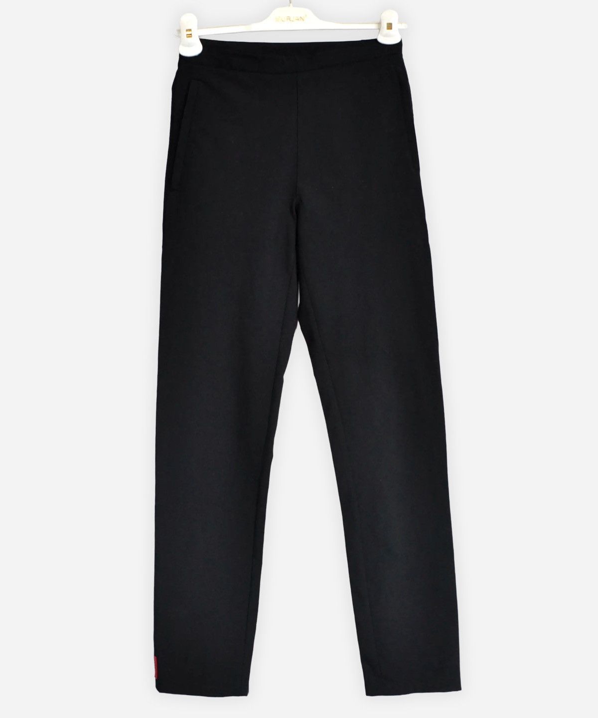 Prada 🔴 PRADA Pants Trousers Sport Nylon Red Tab Zip Black Size 28" / US 6 / IT 42 - 3 Thumbnail
