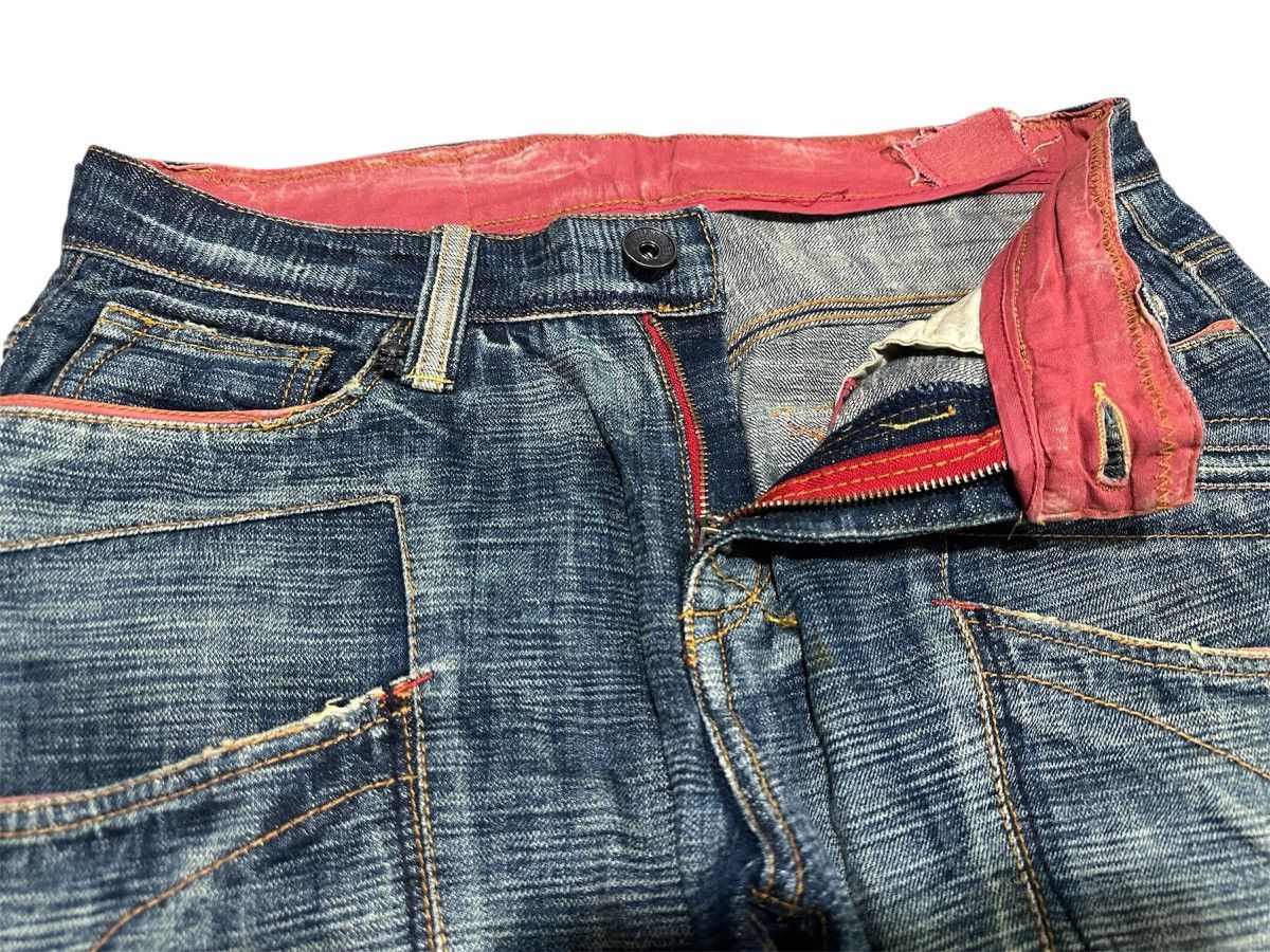 Japanese Brand 🔥Sick Y2K Tough Jeansmith Flared Denim LGB Size US 36 / EU 52 - 6 Thumbnail