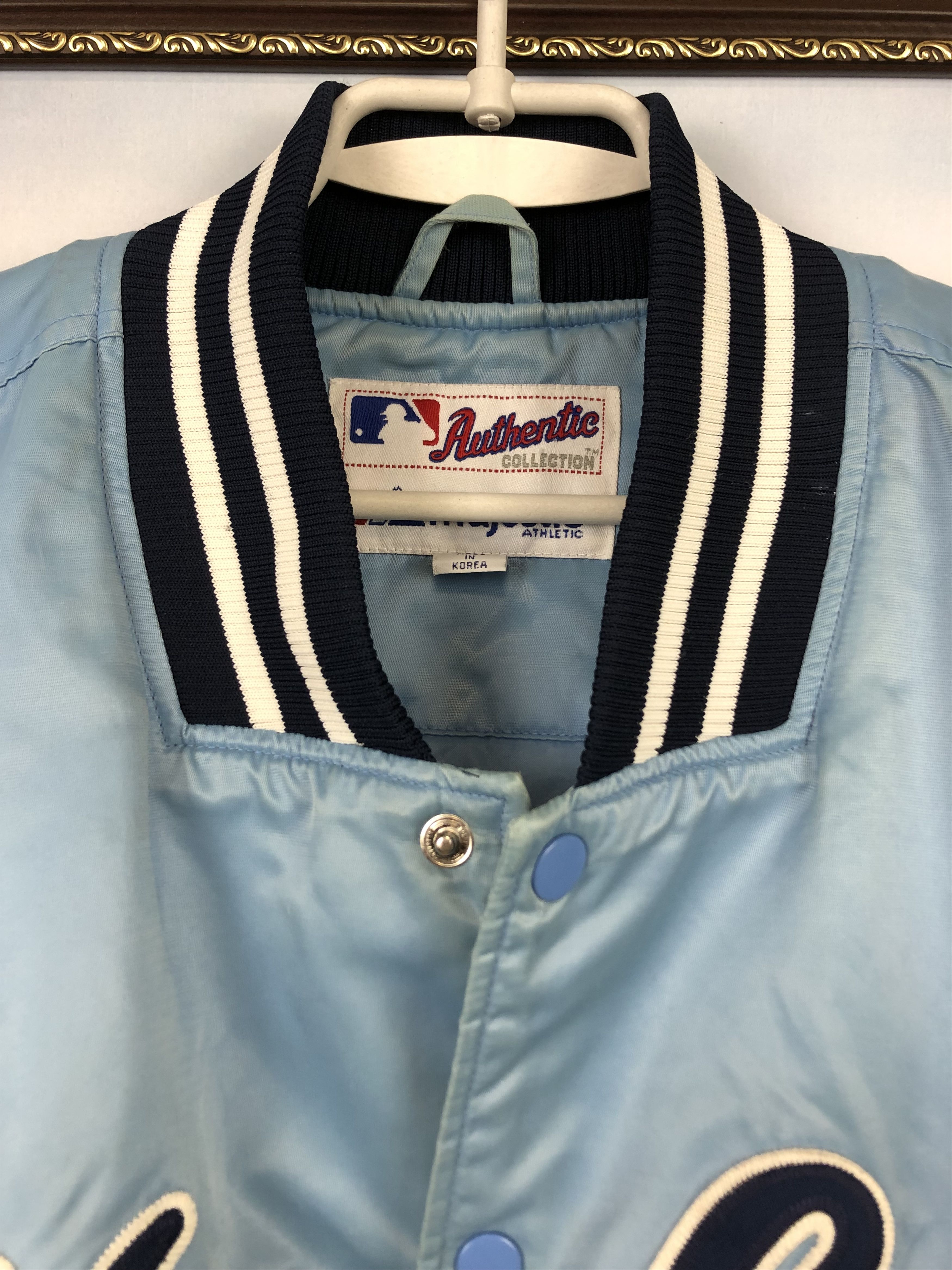Starter × Vintage Vintage New York Yankees Satin Bomber Jacket MLB Rare Size US L / EU 52-54 / 3 - 7 Thumbnail
