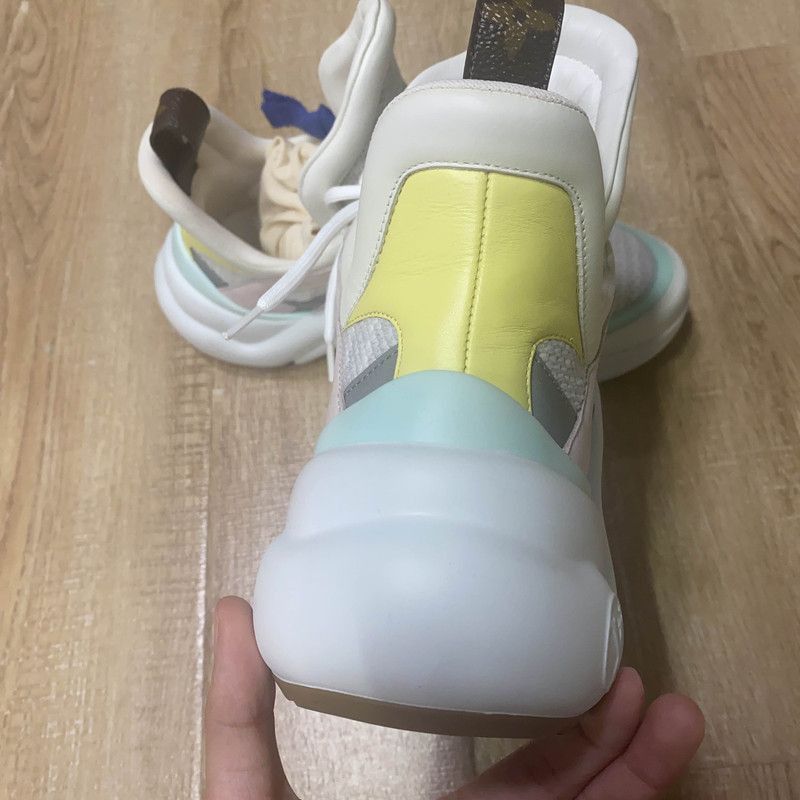 Louis Vuitton Louis Vuitton Archlight Running Shoes in Pink and Green Size US 8 / IT 38 - 3 Thumbnail