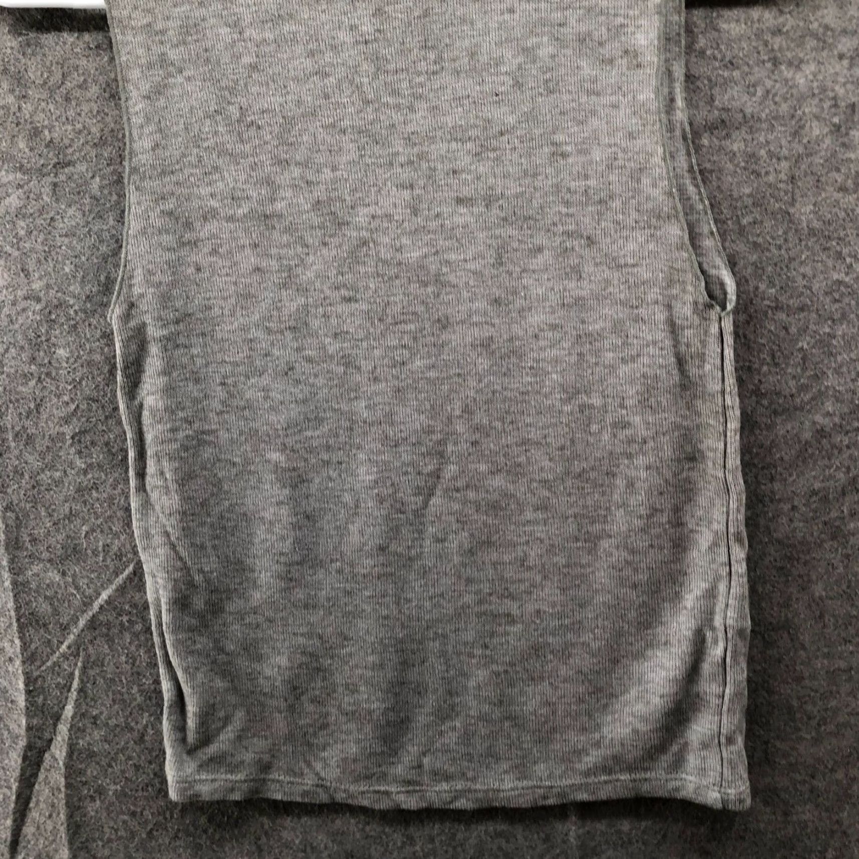 Zara Zara Wool Blend Sleeveless Top Womens S Gray Mock Neck Lightweight Knit Shirt Size S / US 4 / IT 40 - 4 Thumbnail
