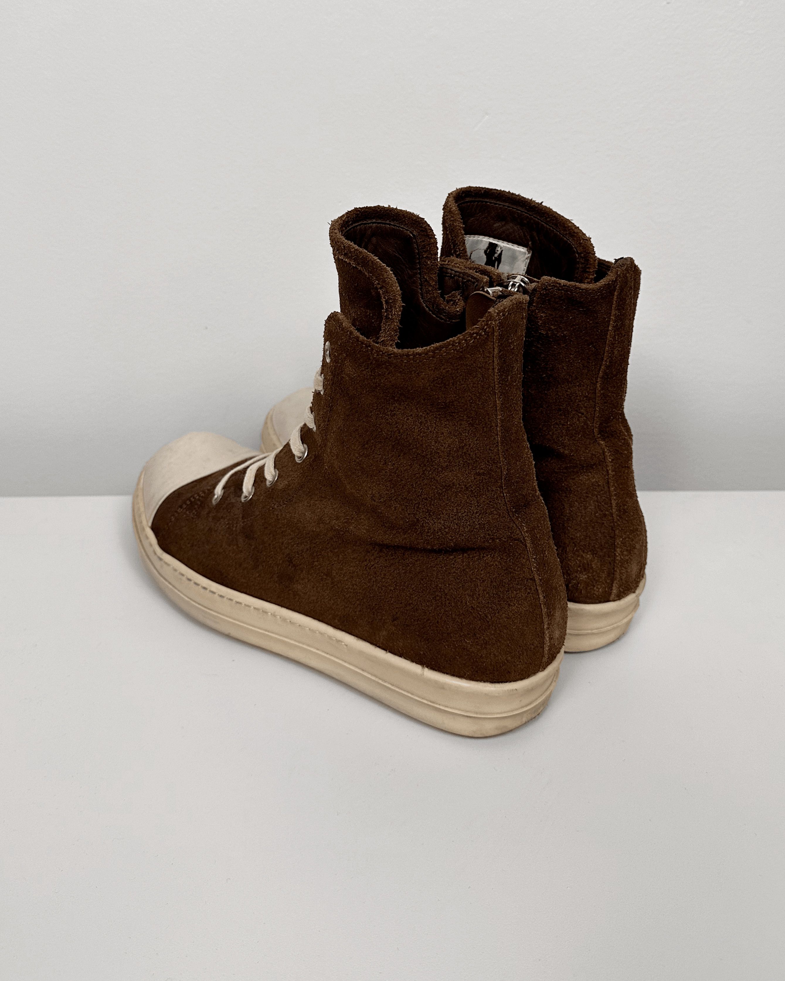 Rick Owens Rick Owens OG Mainline Suede Brown Ramones Size US 8.5 / EU 41-42 - 2 Thumbnail