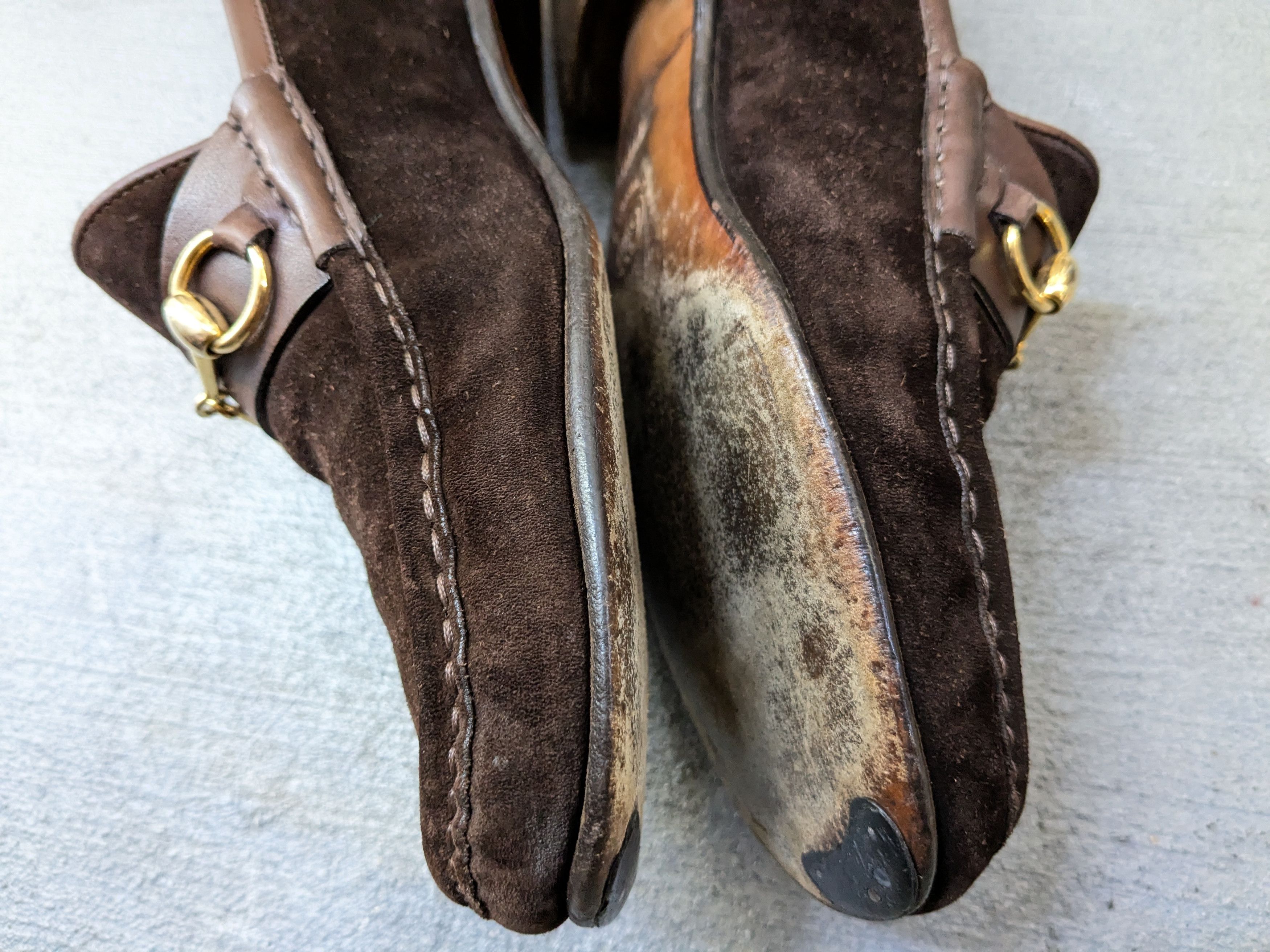 Gucci × Tom Ford Gucci Horsebit Loafers Brown Suede 10 Leather Italy Slip On Size US 10 / EU 43 - 12 Thumbnail