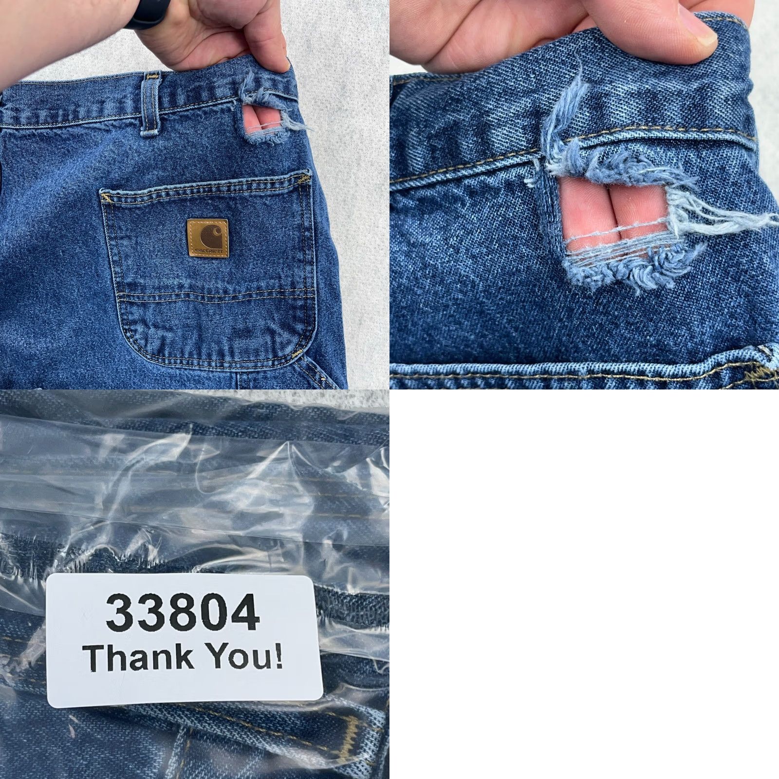 Carhartt Carhartt Jeans Men 44x32 Carpenter Dungaree Fit Baggy VTG Y2K Distressed Worn Size US 44 / EU 60 - 9 Thumbnail