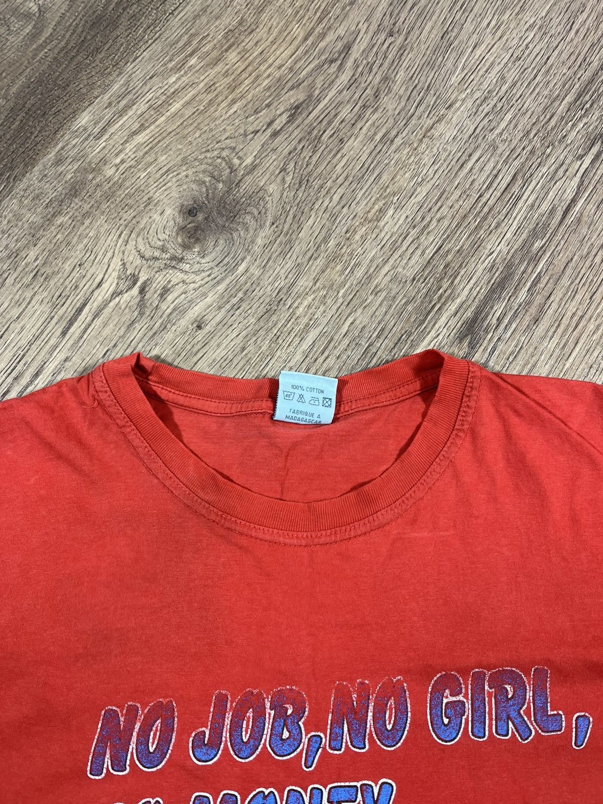 Vintage Vintage Y2K Adult Humor No Job No Girl No Money T Shirt Size US XL / EU 56 / 4 - 7 Thumbnail