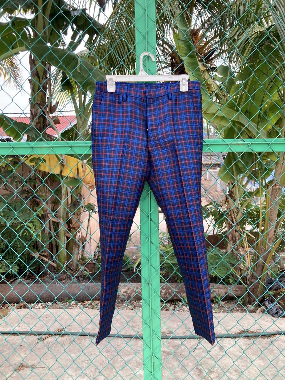 Tsumori Chisato Tsumori Chisato Tartan Plaid Tapered Trousers Size US 31 - 2 Thumbnail