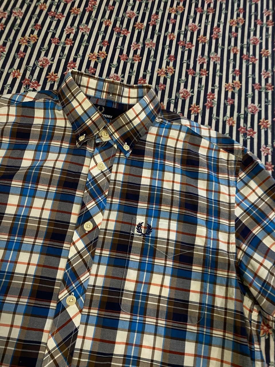 Fred Perry Fred Perry Button Down Check Tartan Short Sleeve Shirt Size US M / EU 48-50 / 2 - 9 Thumbnail