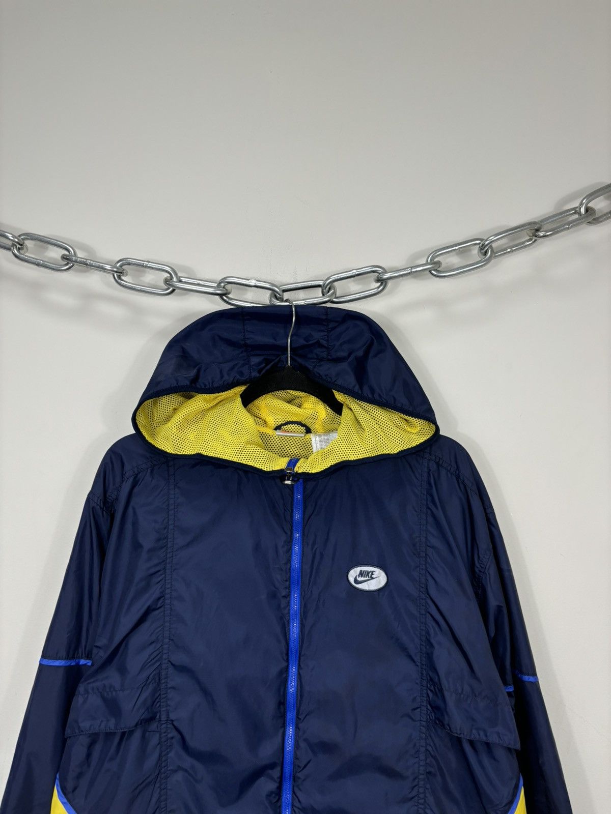 Nike Vintage 90s Nike Y2K Big Logo Retro Hype Hooded Nylon Jacket Size US M / EU 48-50 / 2 - 4 Thumbnail