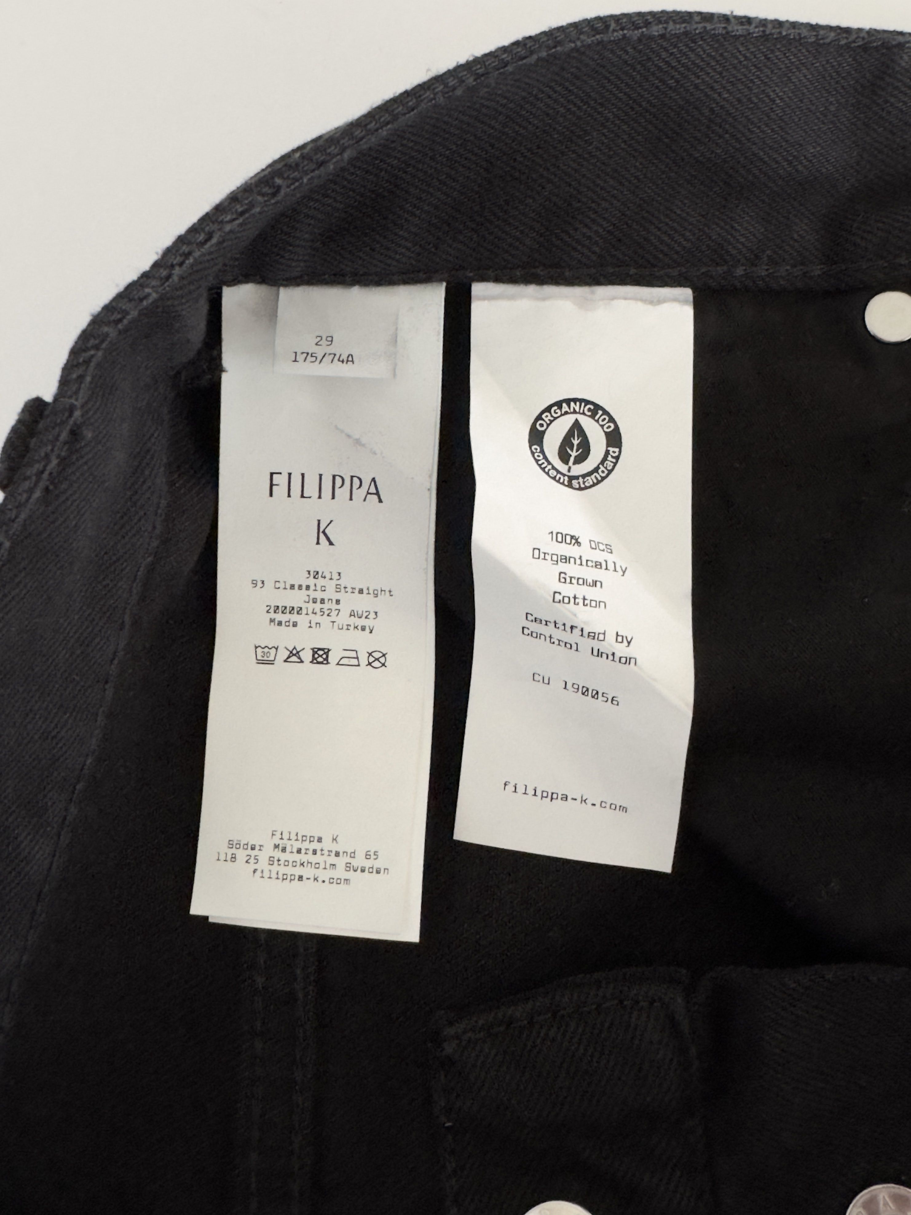 Filippa K 93 CLASSIC STRAIGHT JEANS Size US 29 - 7 Thumbnail