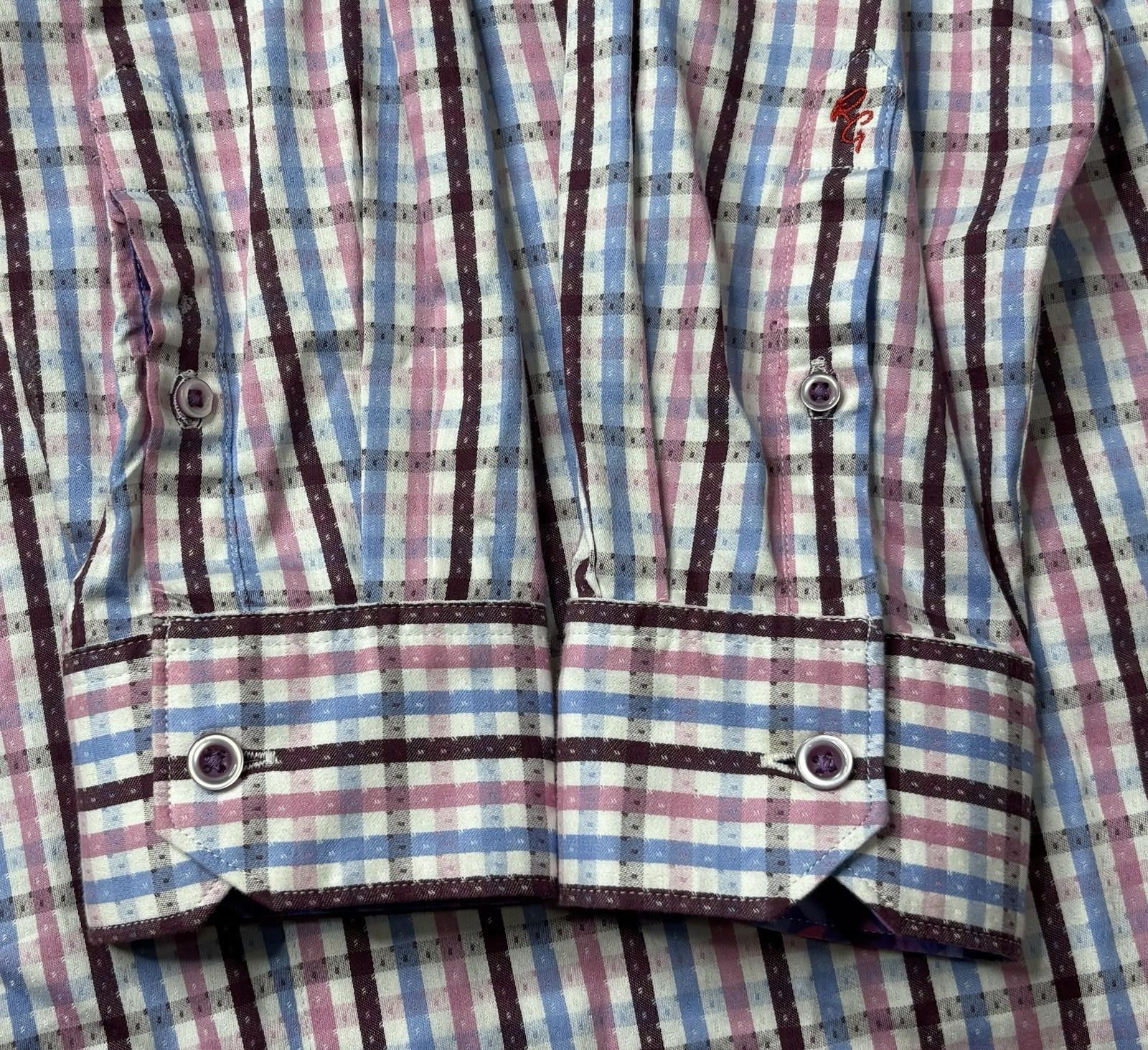 Robert Graham Robert Graham Shirt Men's Medium Classic Fit Flip Cuff Size US M / EU 48-50 / 2 - 9 Thumbnail