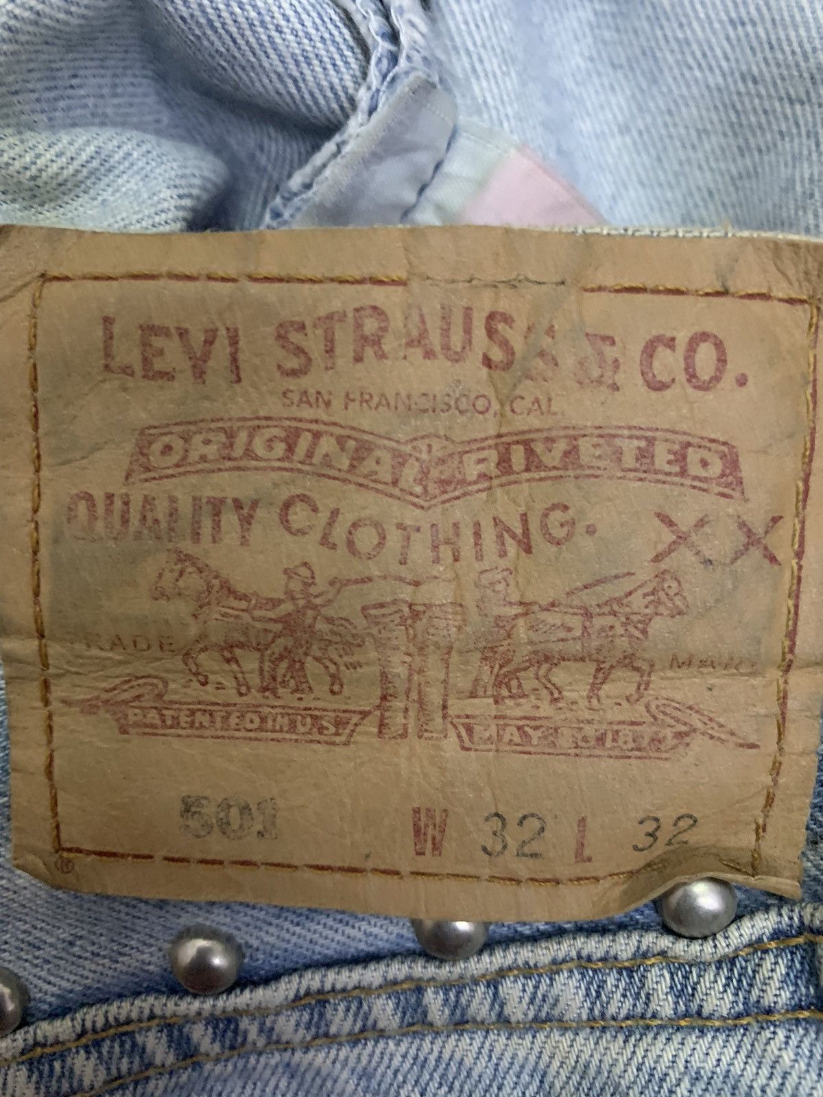 Levi's Vintage Clothing 💥Vintage Levi’s Art Denim Size US 31 - 8 Thumbnail