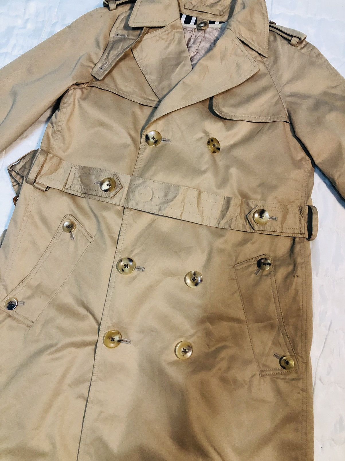 Japanese Brand Royale Trench Long Jacket Buttoned (18) Size US M / EU 48-50 / 2 - 3 Thumbnail