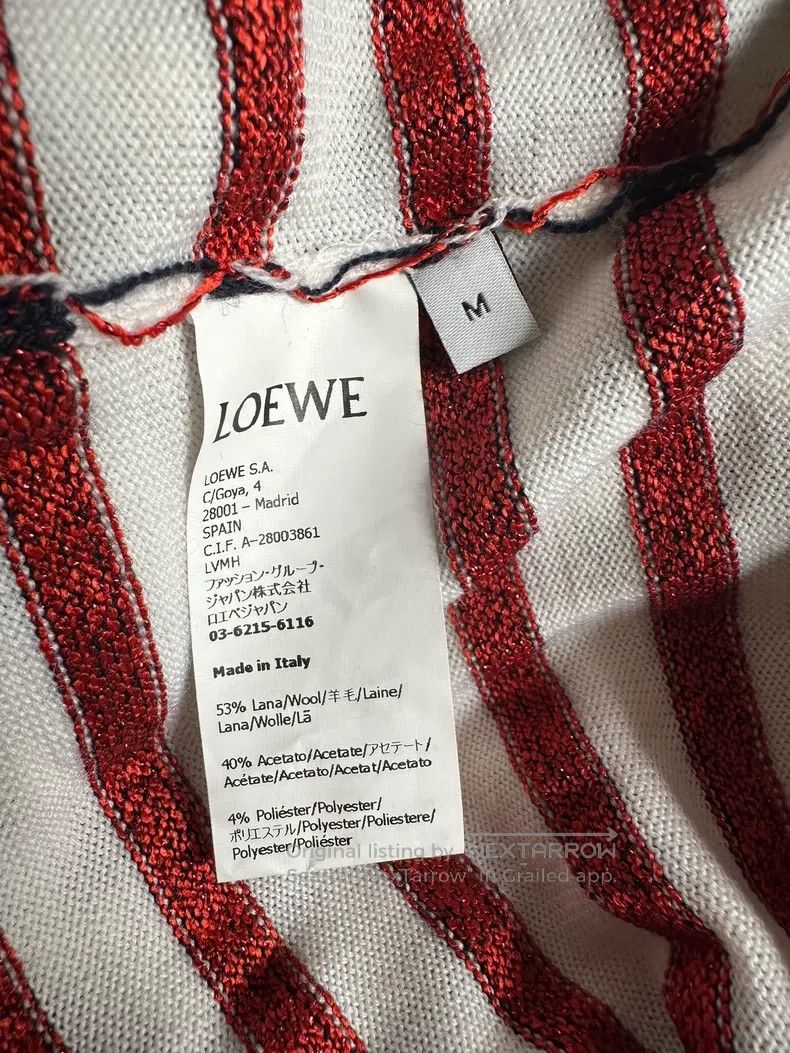 Loewe Loewe Classic Logo Striped Knit Sweater Size M / US 6-8 / IT 42-44 - 5 Thumbnail